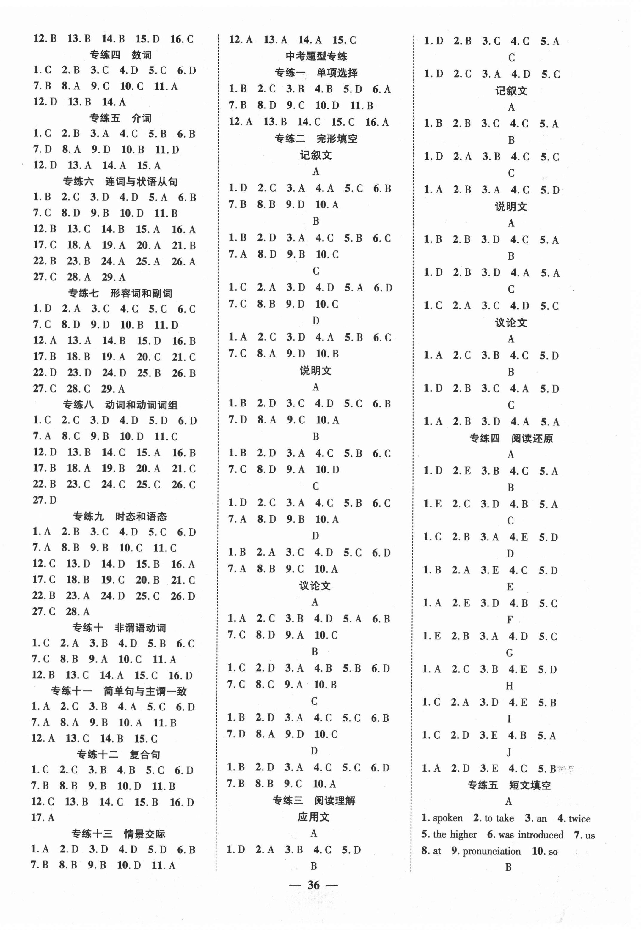 2021年本土教輔名校學(xué)案初中生輔導(dǎo)九年級英語下冊人教版 第4頁