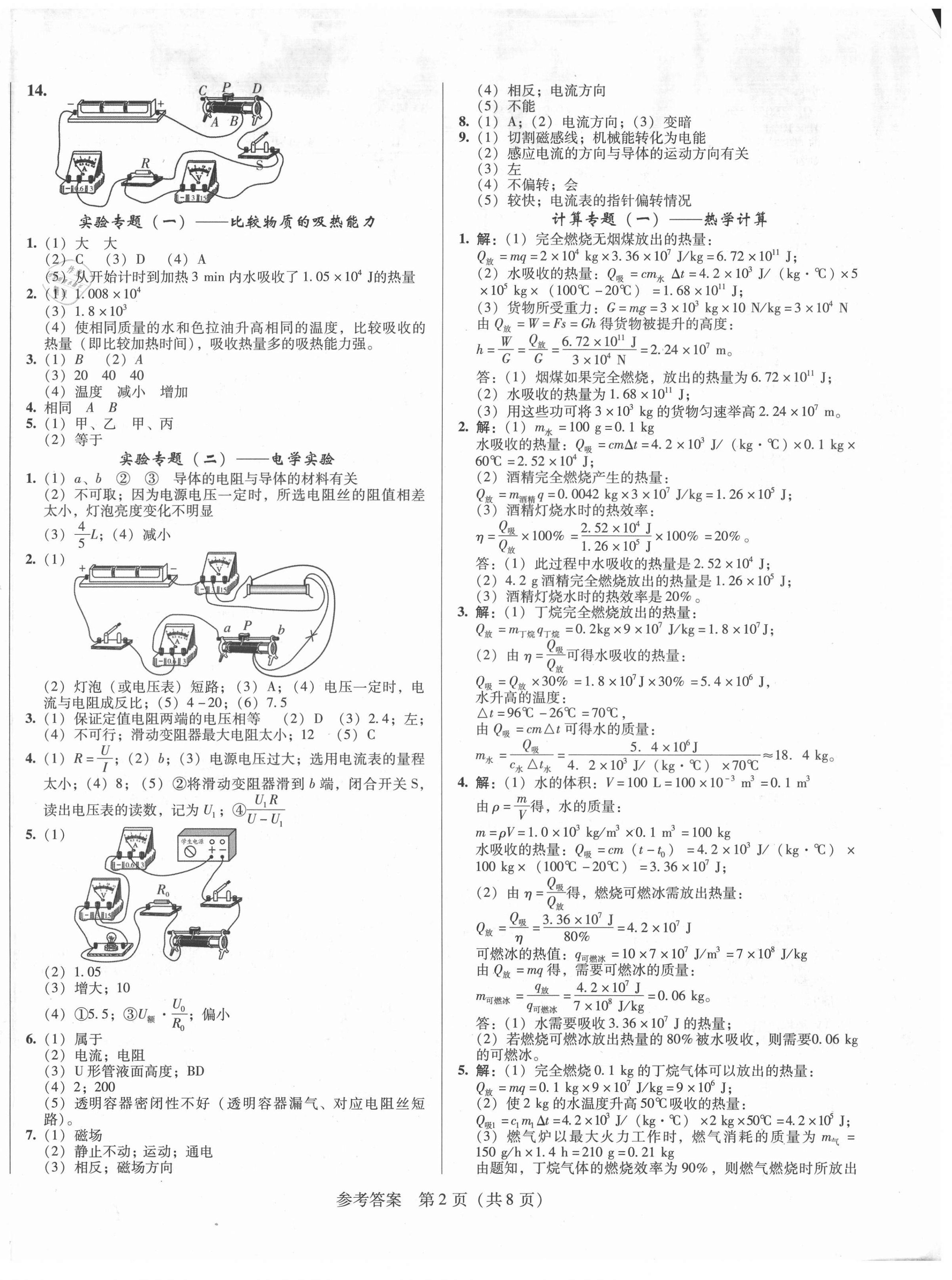 2021年名师导航寒假作业物理深圳专版 第2页