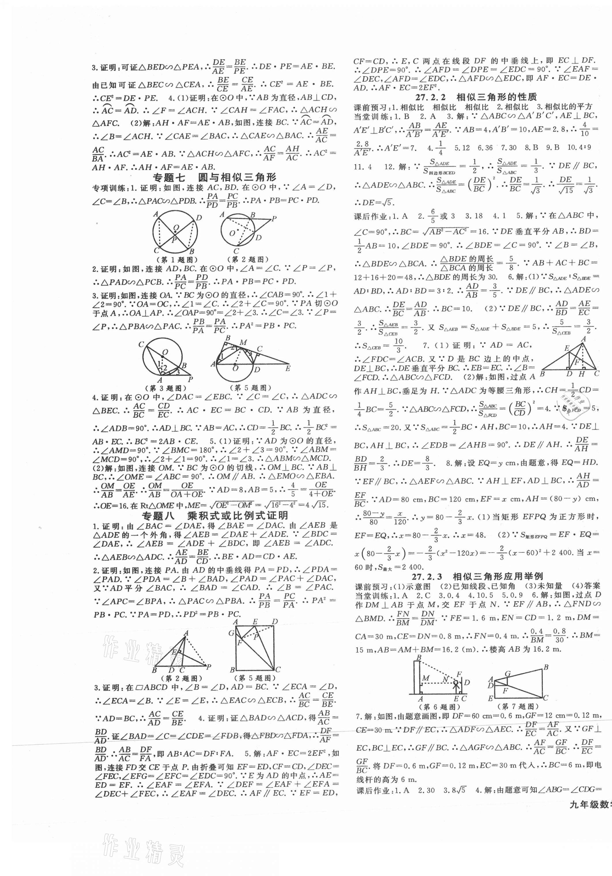 2021年名师大课堂九年级数学下册人教版 第5页