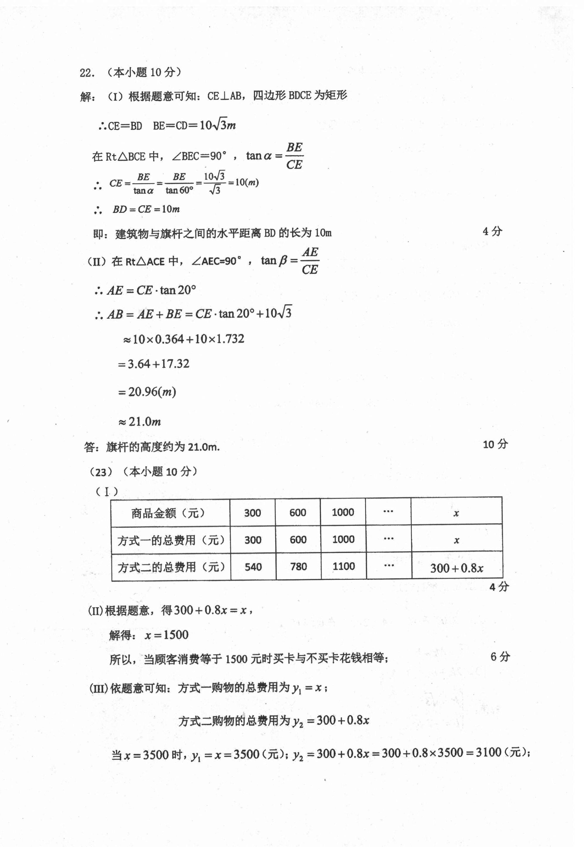 2021年初中總復(fù)習(xí)天津試卷數(shù)學(xué) 參考答案第34頁(yè)