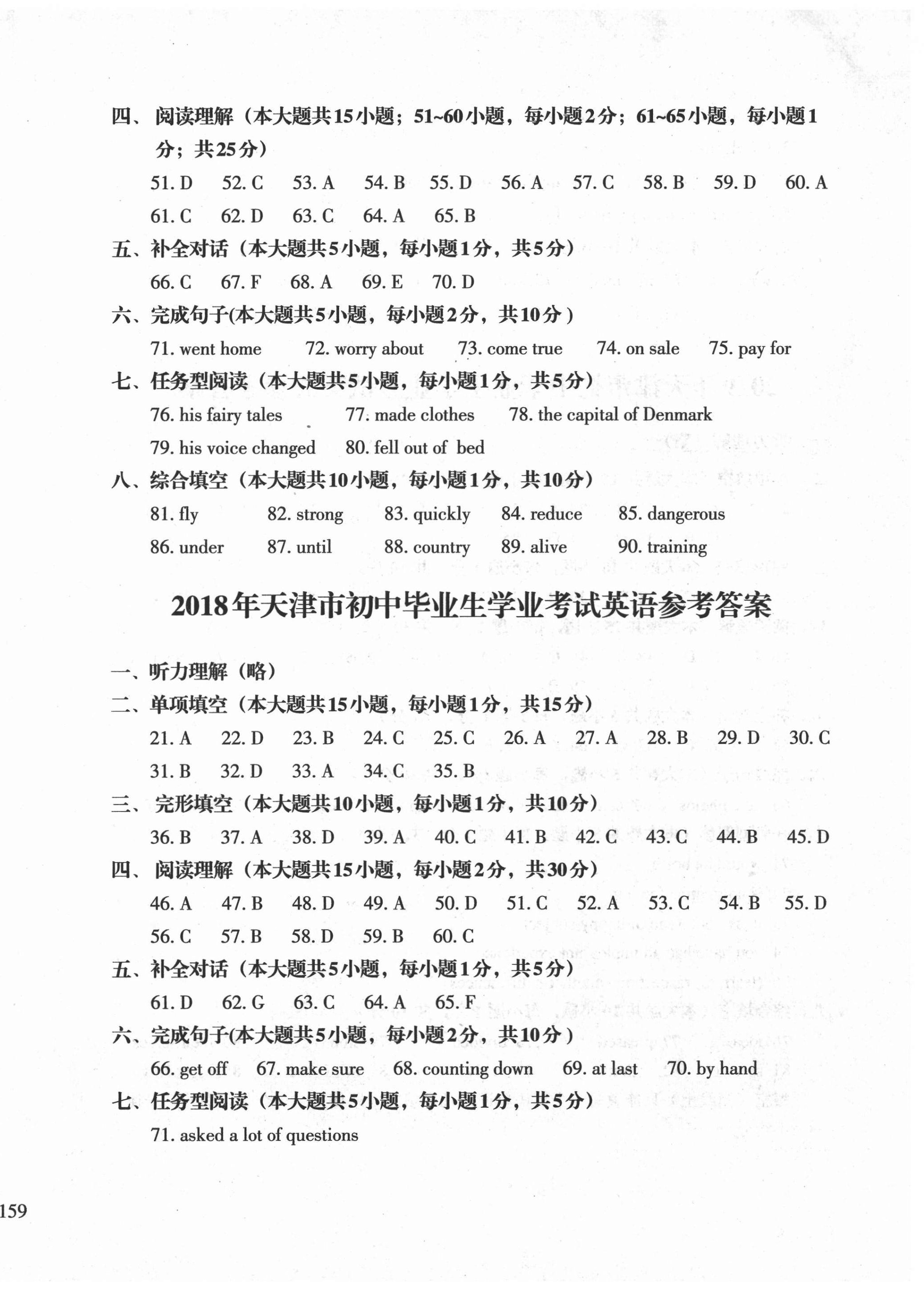 2021年初中總復(fù)習(xí)天津試卷英語(yǔ) 第2頁(yè)