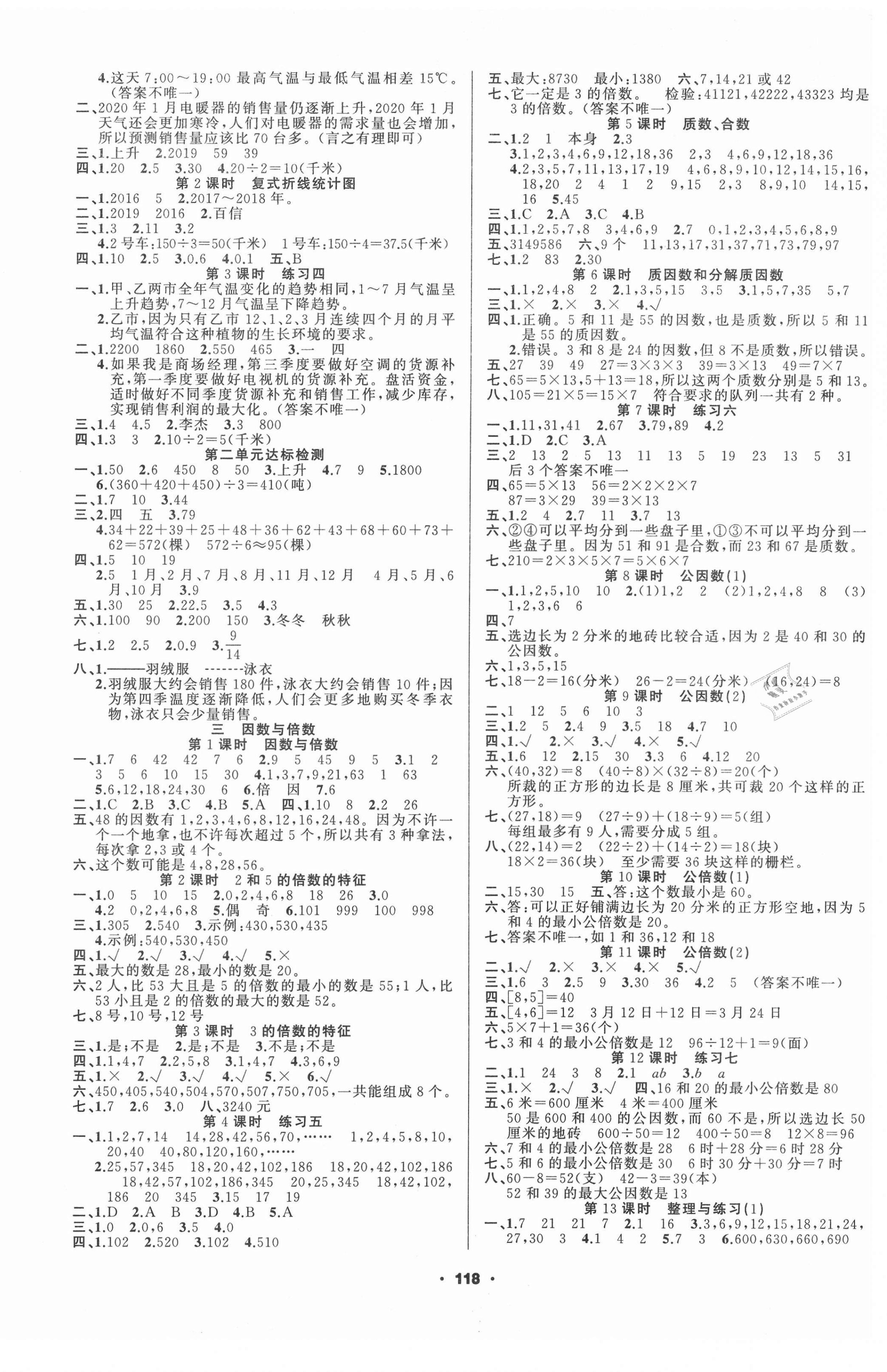 2021年新征程五年級數(shù)學下冊蘇教版 第2頁