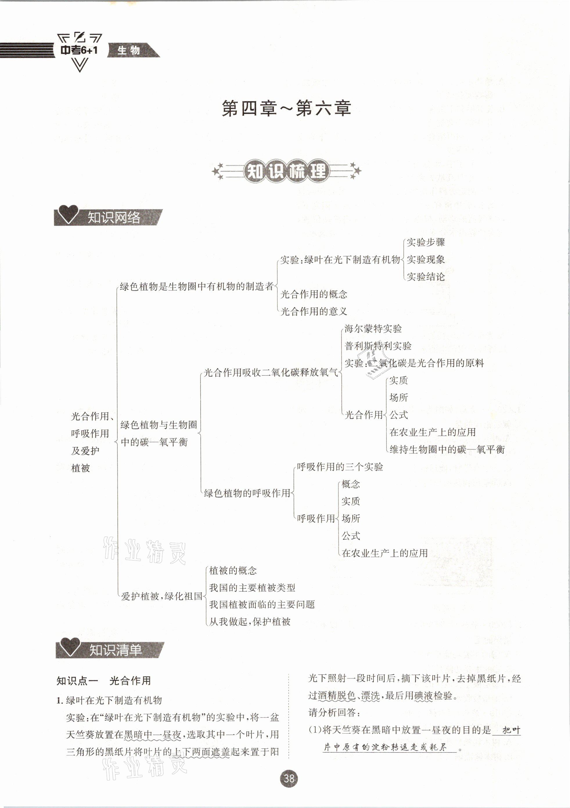 2021年中考6加1生物人教版達(dá)州專(zhuān)版 第38頁(yè)