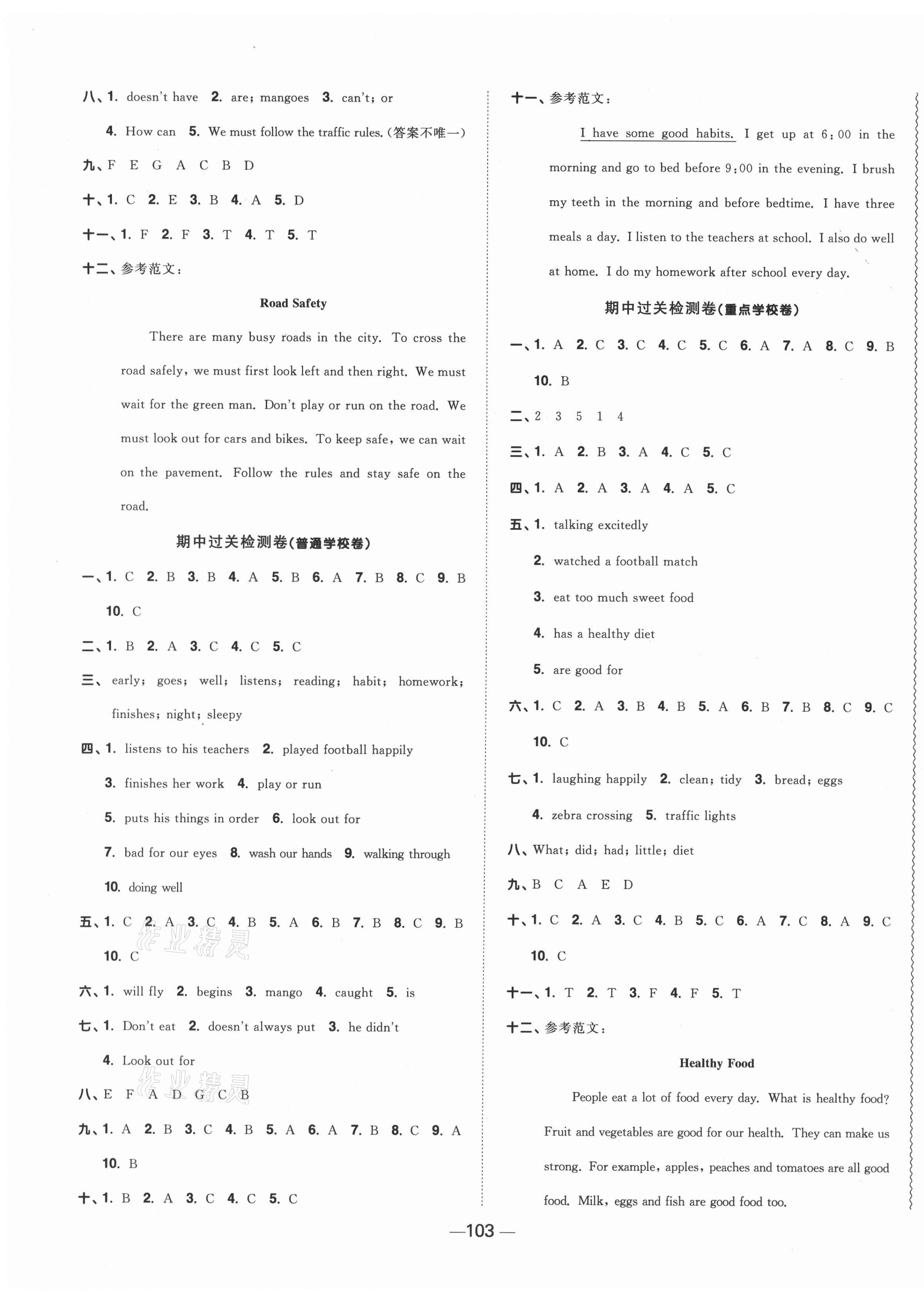 2021年陽光同學一線名師全優(yōu)好卷六年級英語下冊譯林版 第3頁