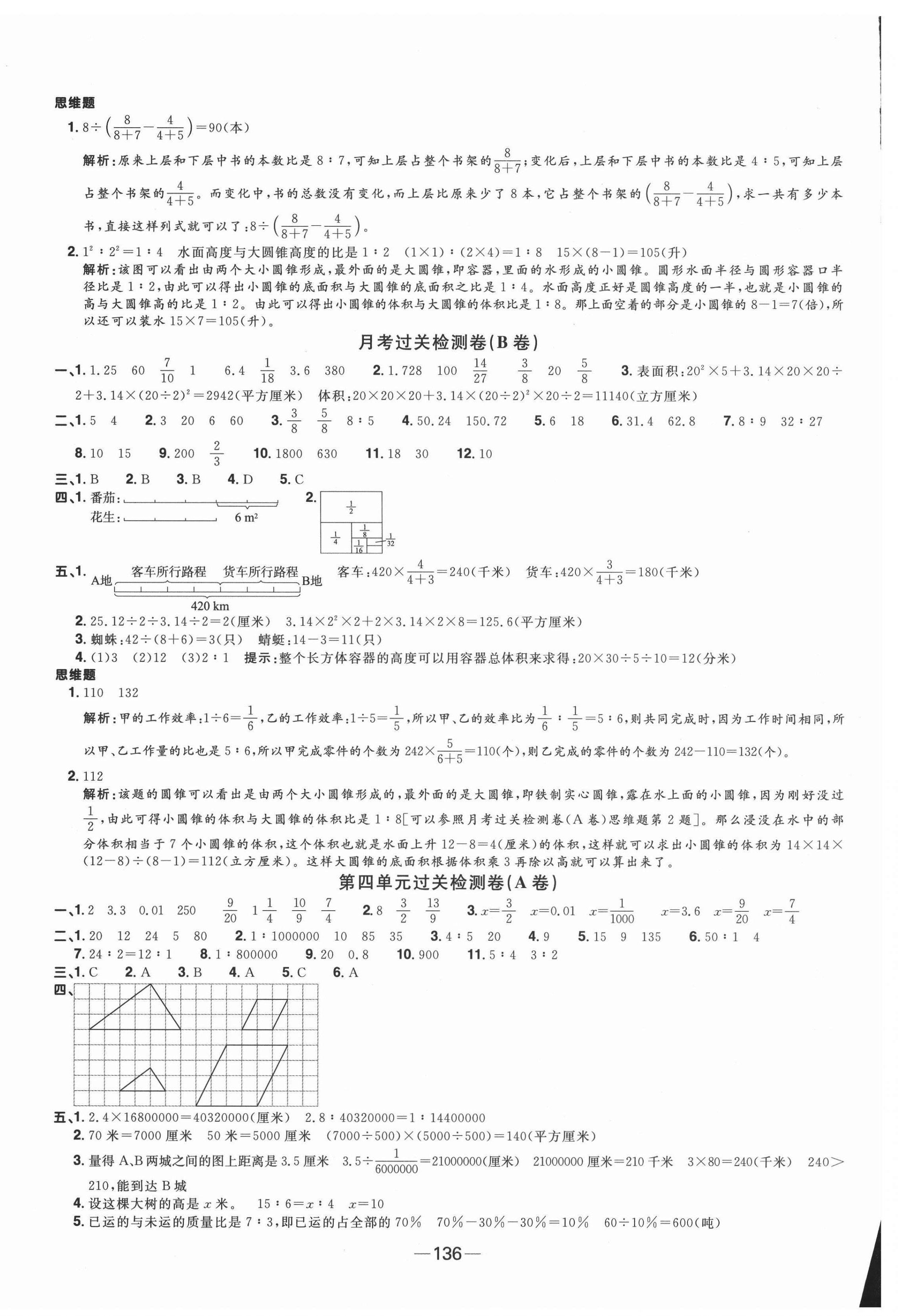 2021年陽光同學(xué)一線名師全優(yōu)好卷六年級數(shù)學(xué)下冊蘇教版 第4頁