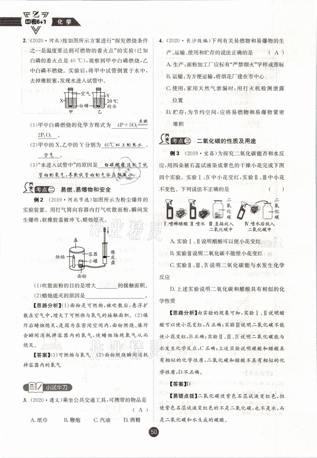 2021年中考6加1化學魯教版達州專版 參考答案第50頁