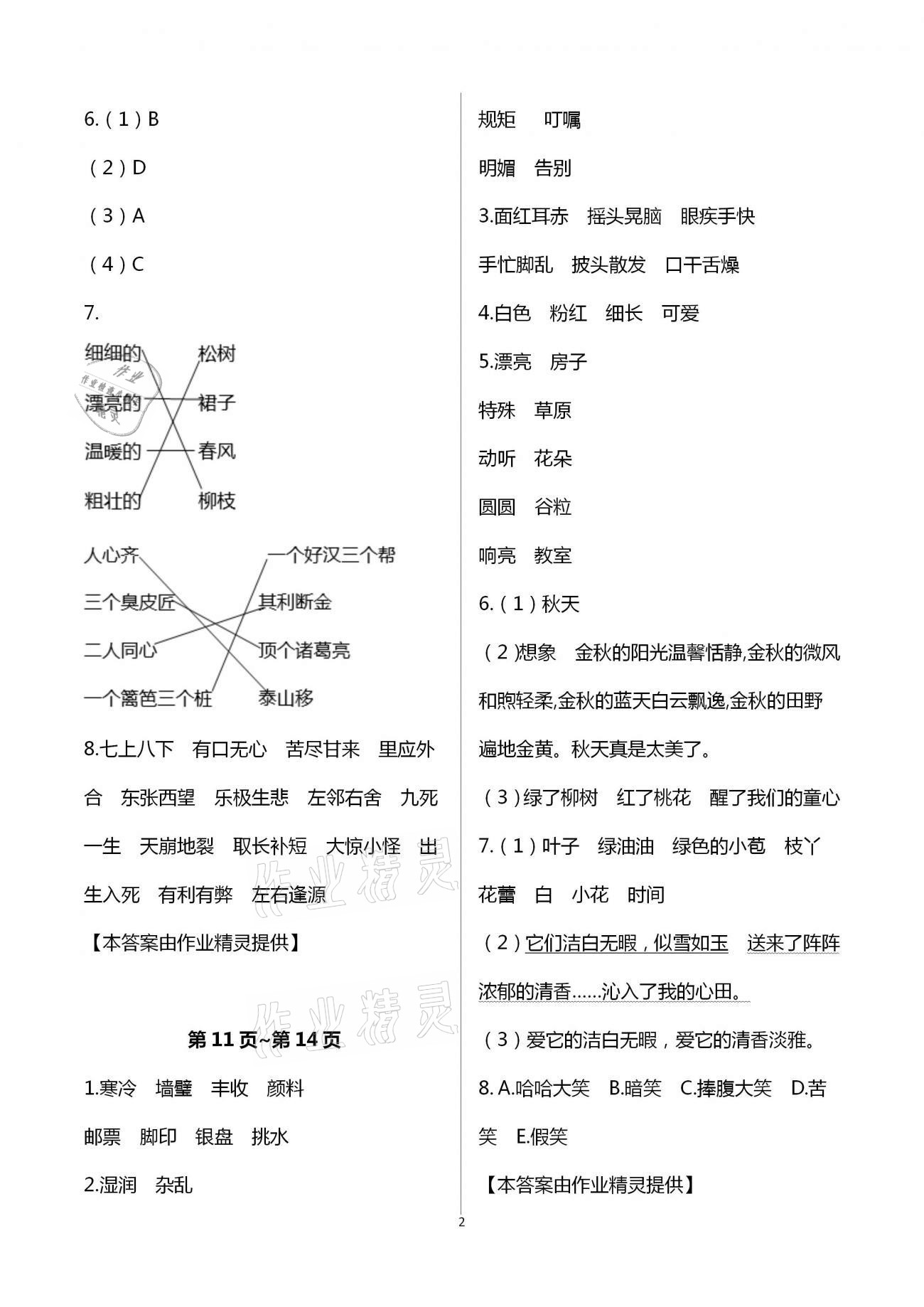 2021年寒假作業(yè)三年級語數(shù)英合訂本人教版二十一世紀出版社 第2頁