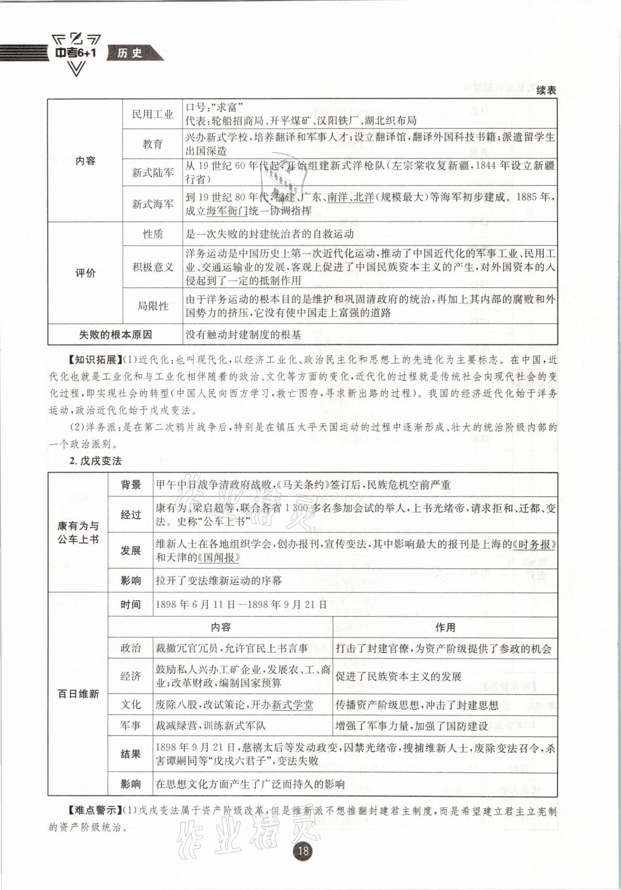 2021年中考6加1歷史達(dá)州專版 參考答案第18頁(yè)