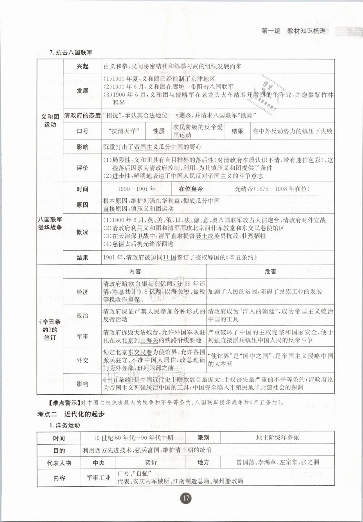 2021年中考6加1歷史達州專版 參考答案第17頁