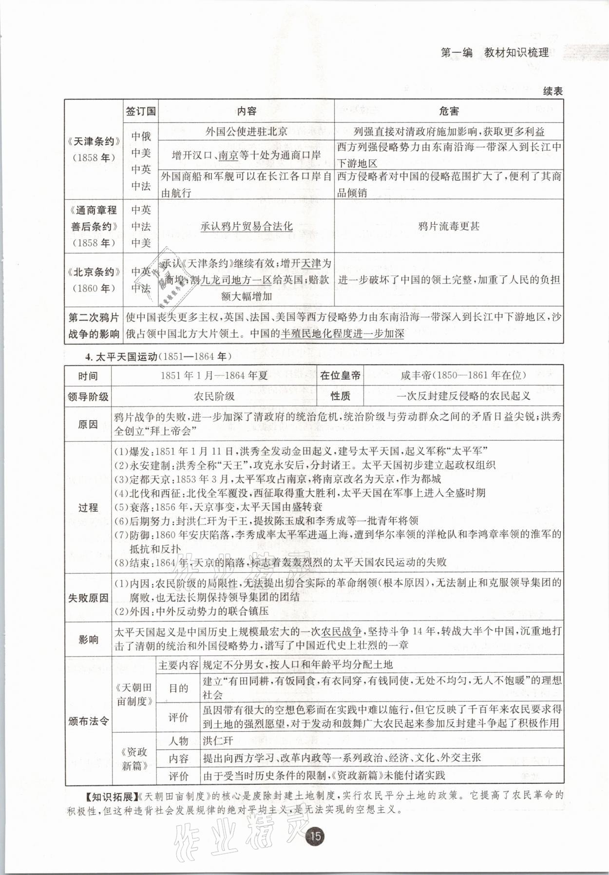 2021年中考6加1歷史達(dá)州專版 參考答案第15頁