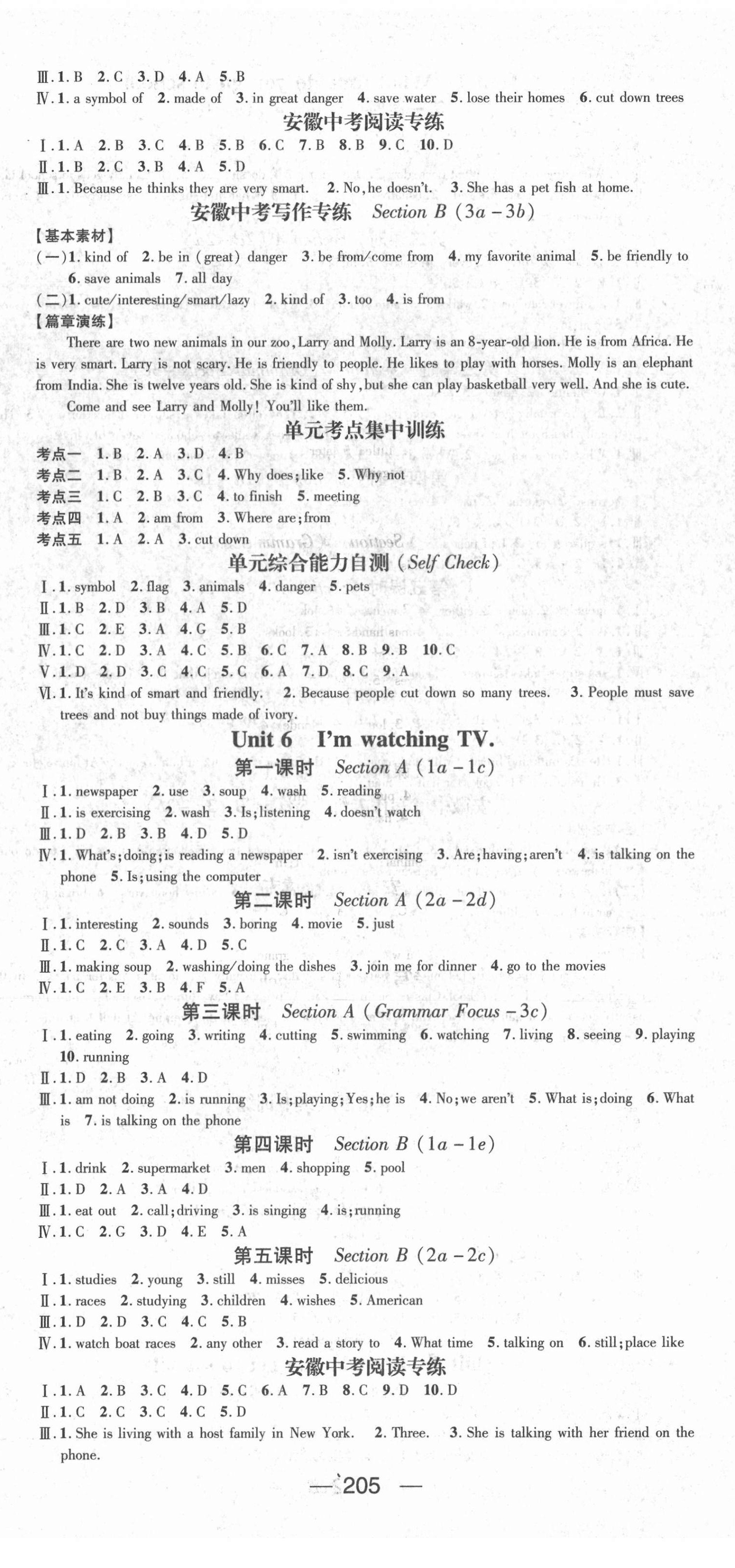 2021年名師測(cè)控七年級(jí)英語下冊(cè)人教版安徽專版 第5頁