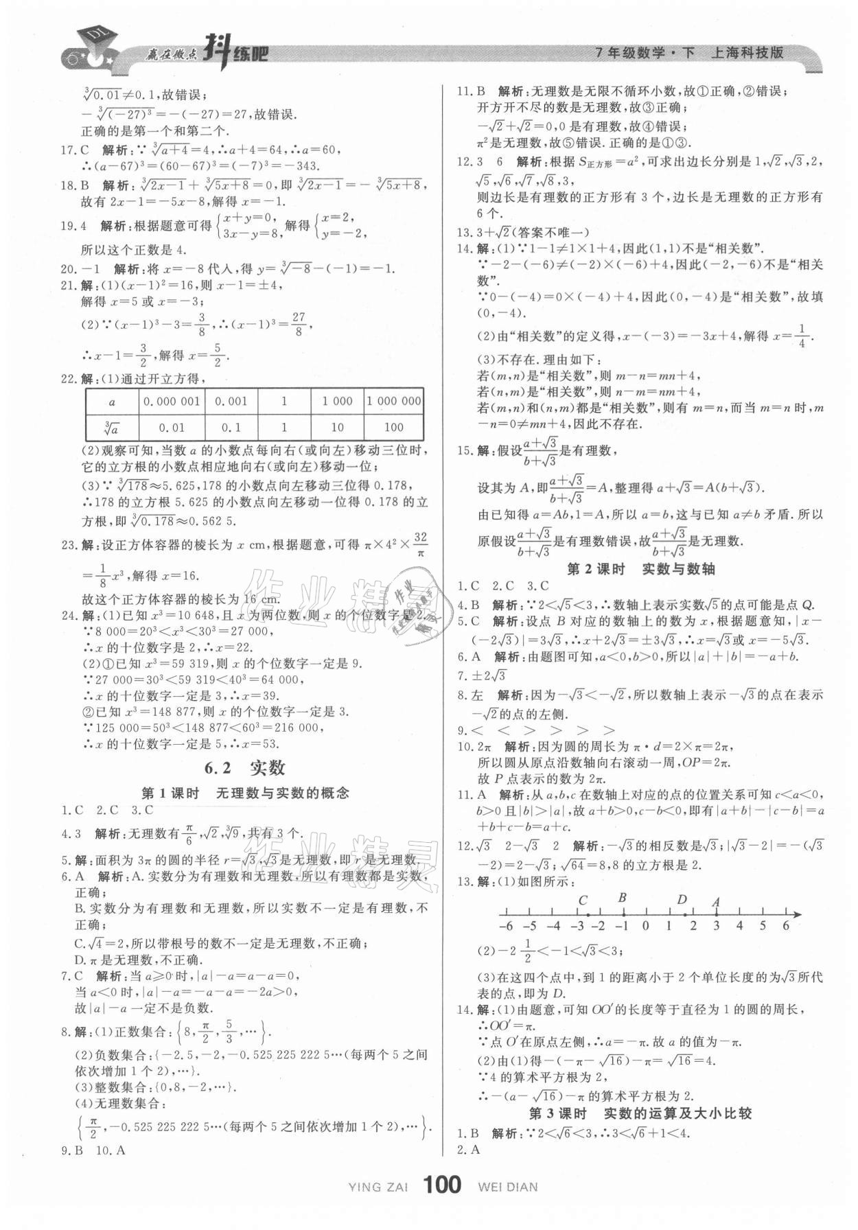 2021年抖練吧七年級數學下冊滬科版 第2頁