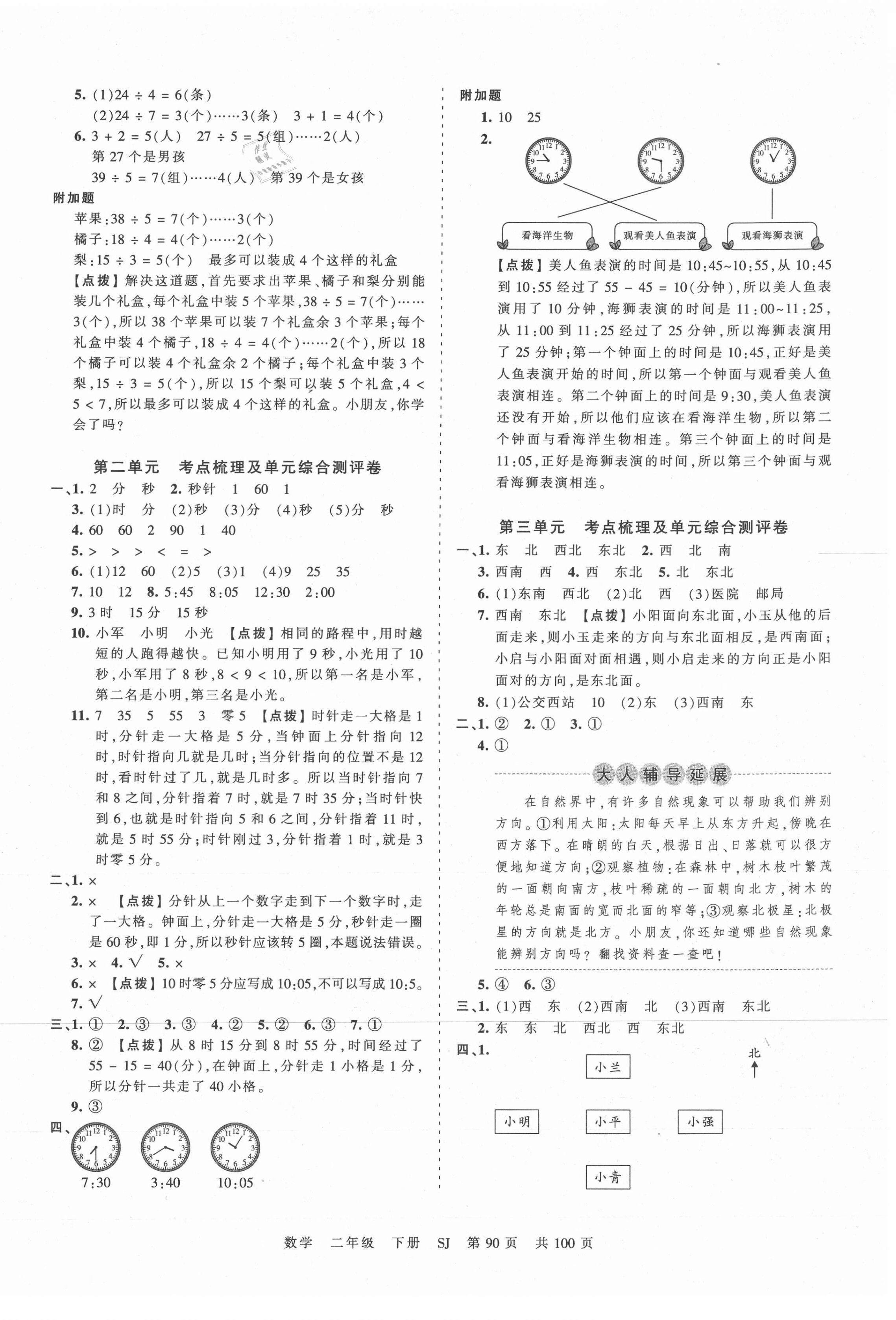 2021年王朝霞考點梳理時習卷二年級數(shù)學下冊蘇教版 第2頁