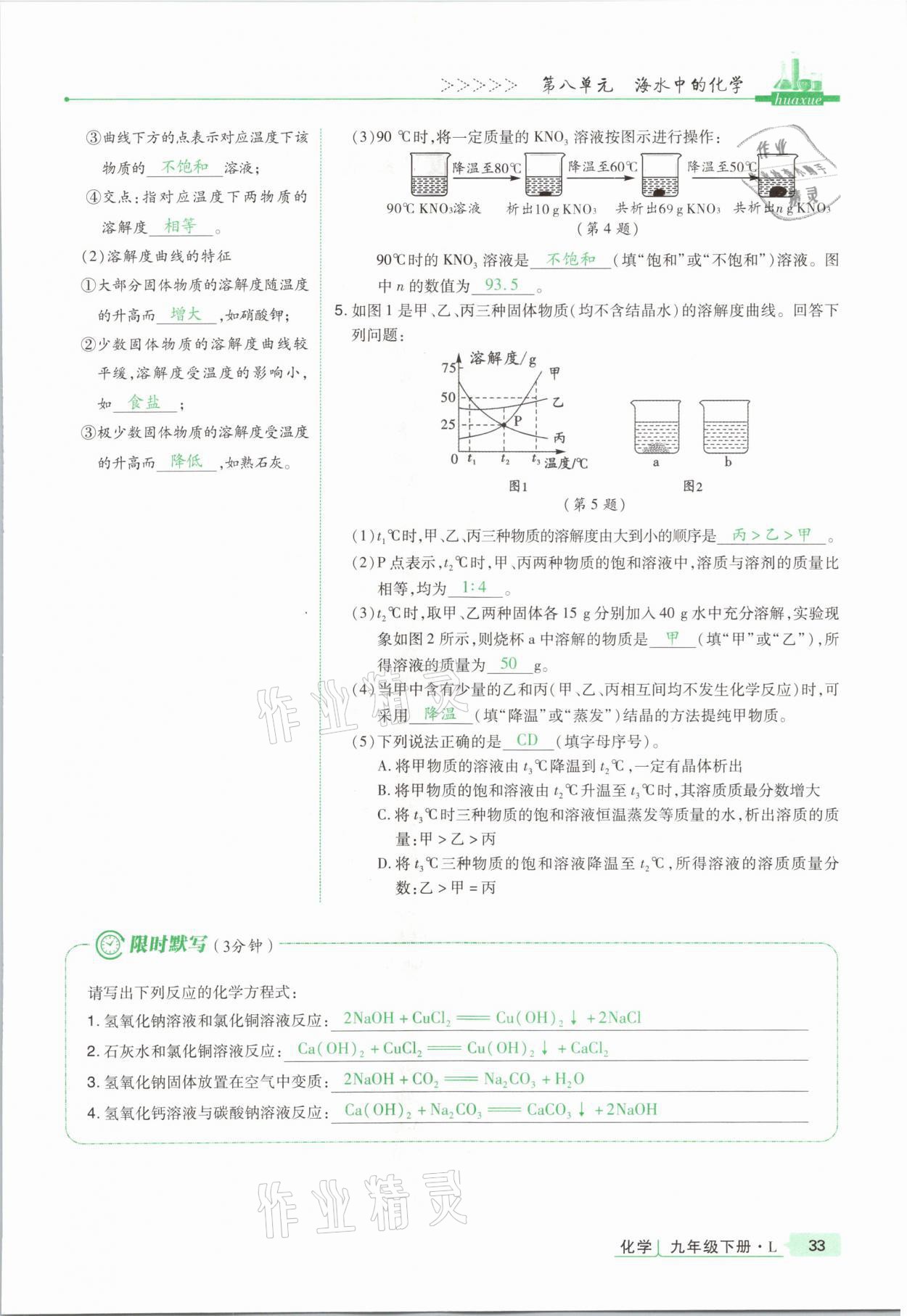 2021年高分突破課時(shí)達(dá)標(biāo)講練測九年級(jí)化學(xué)下冊魯教版 第33頁