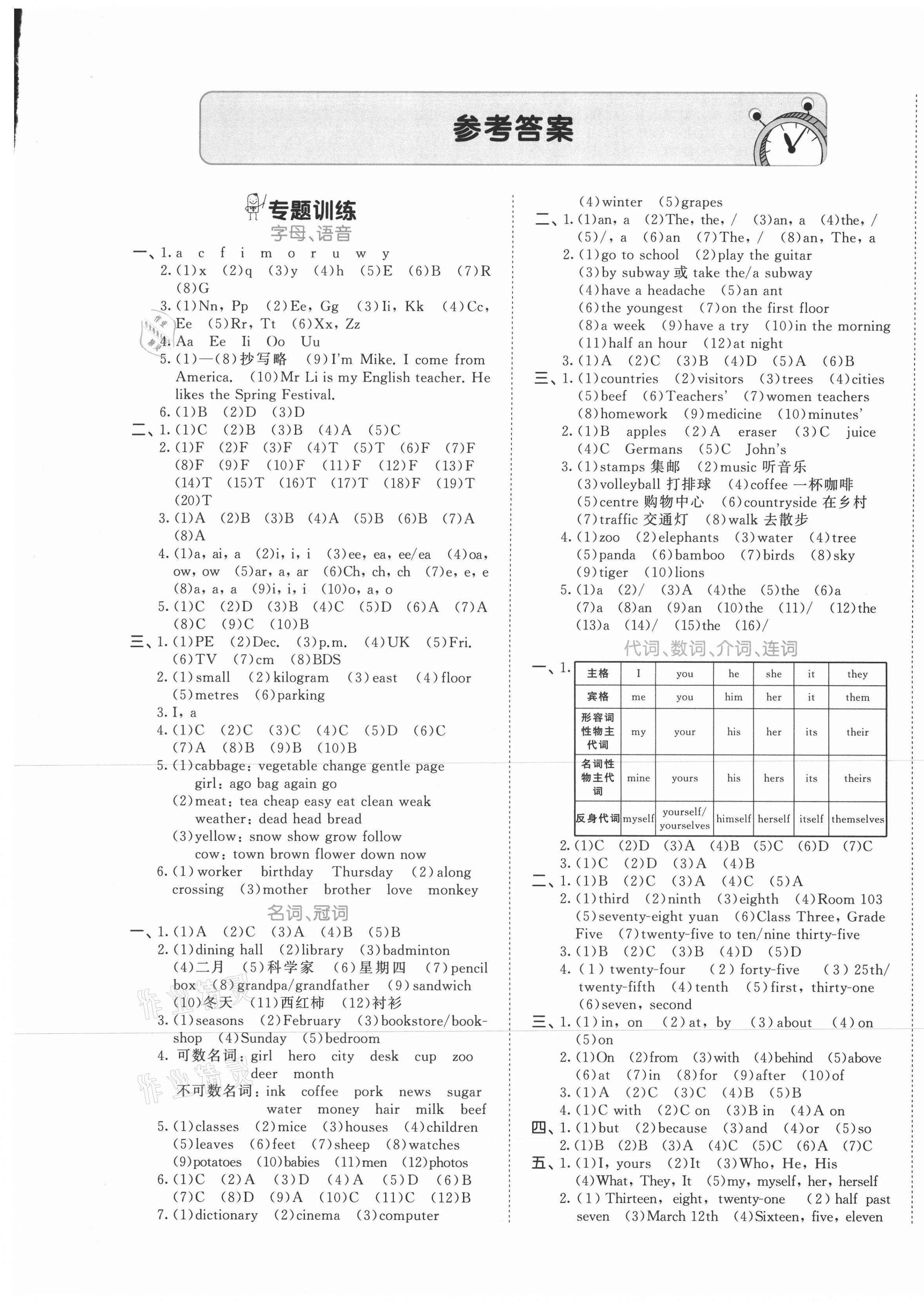 2021年53小升初總復(fù)習(xí)考前講練測英語 第1頁