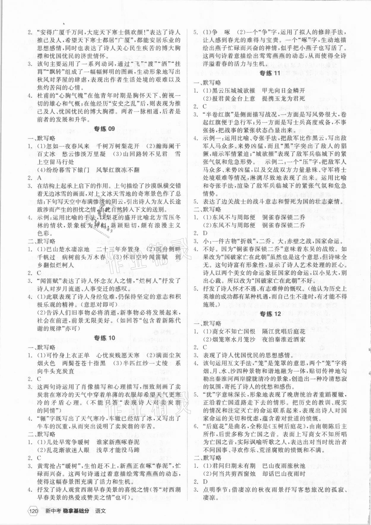 2021年全品新中考穩(wěn)拿基礎(chǔ)分語文云南專版 第6頁