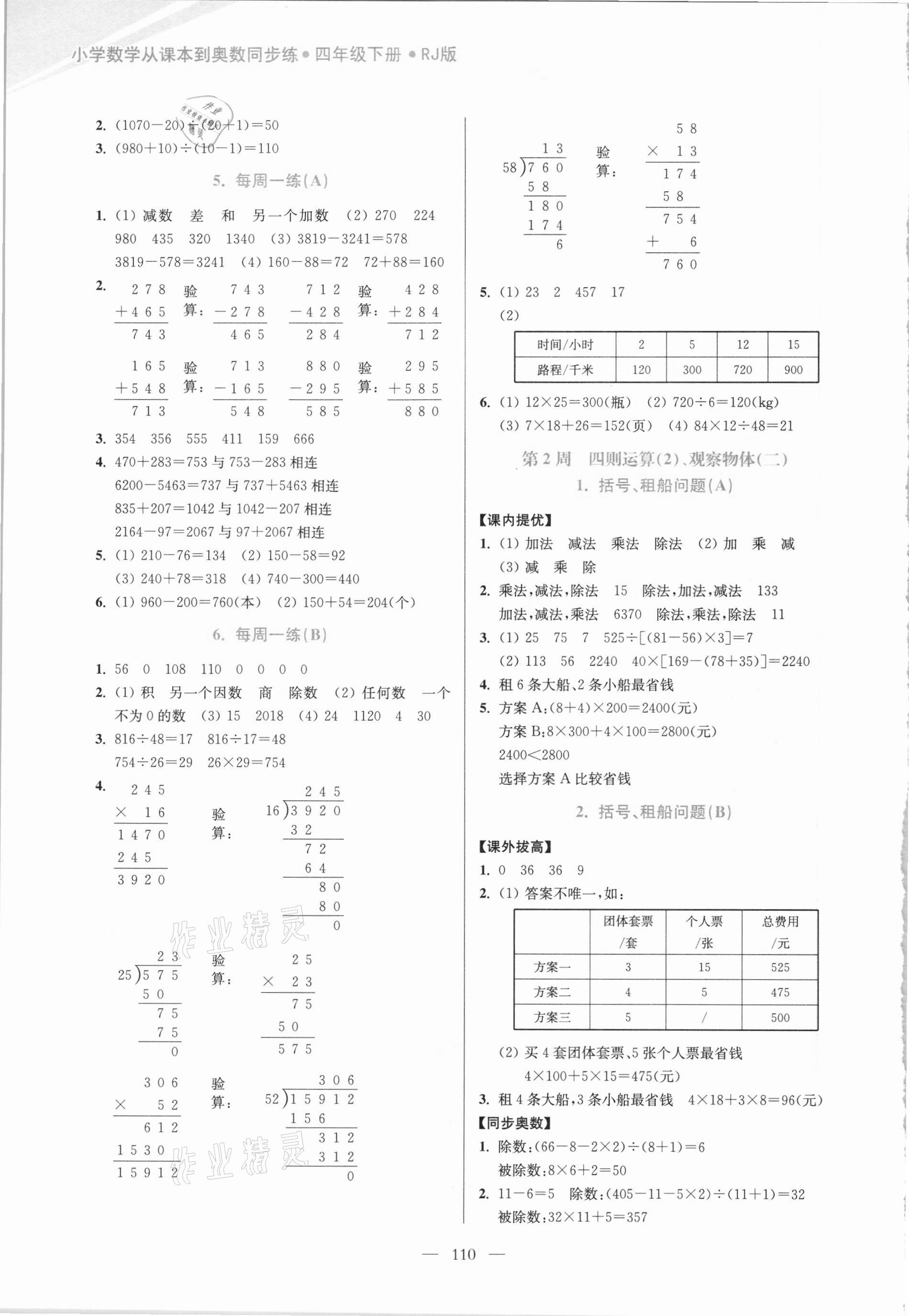 2021年小學(xué)數(shù)學(xué)從課本到奧數(shù)四年級(jí)下冊(cè)人教版 第2頁(yè)