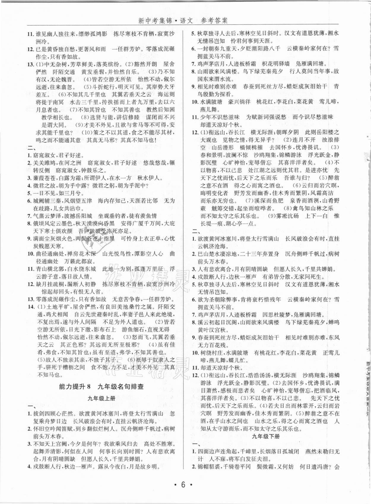 2021年新中考集錦全程復(fù)習(xí)訓(xùn)練語文 第6頁