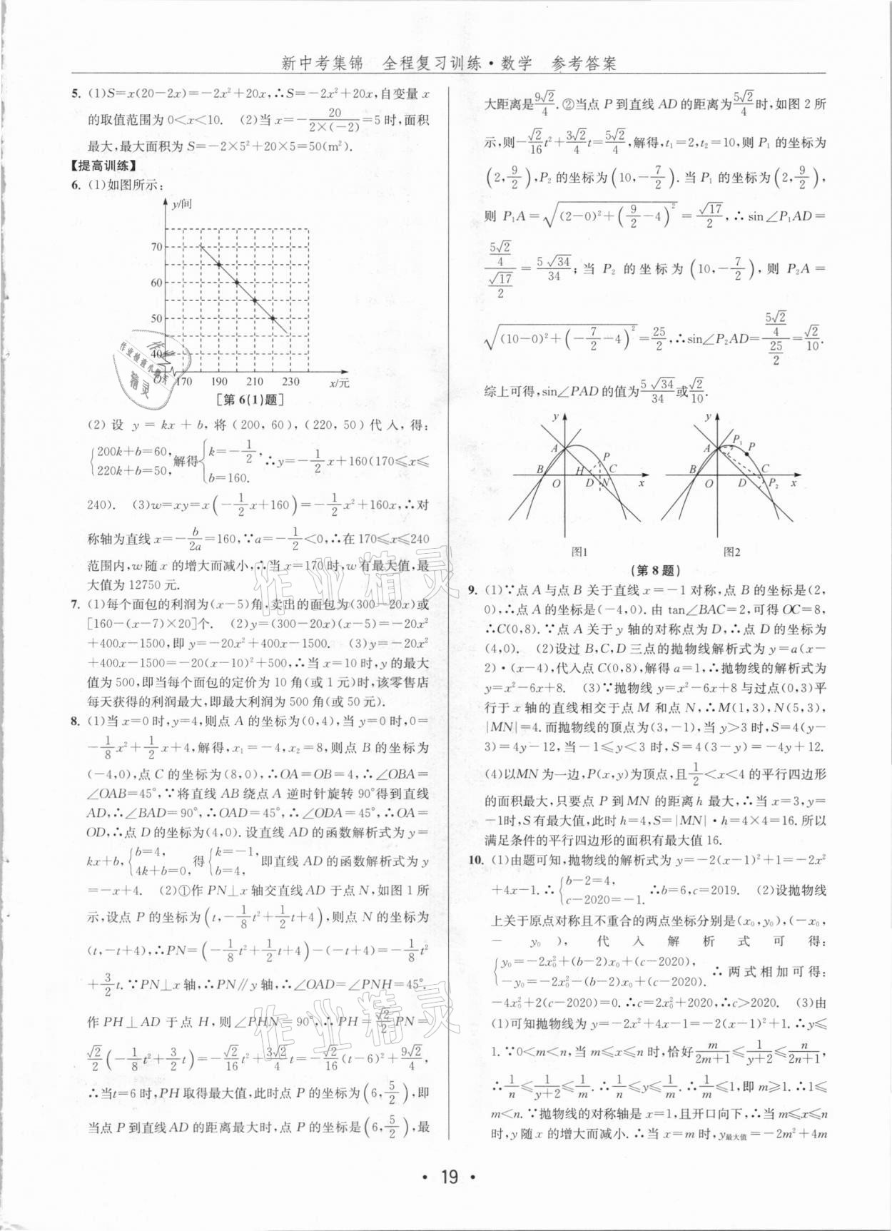 2021年新中考集锦全程复习训练数学 第19页