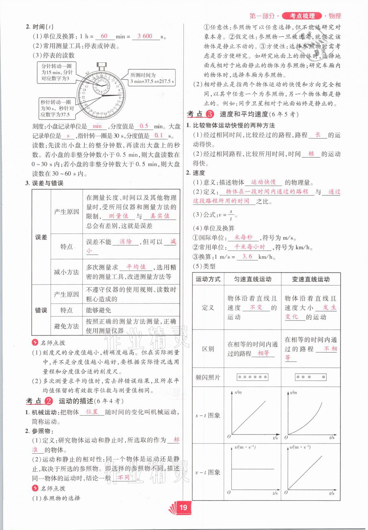 2021年理想中考物理河南專版 參考答案第19頁