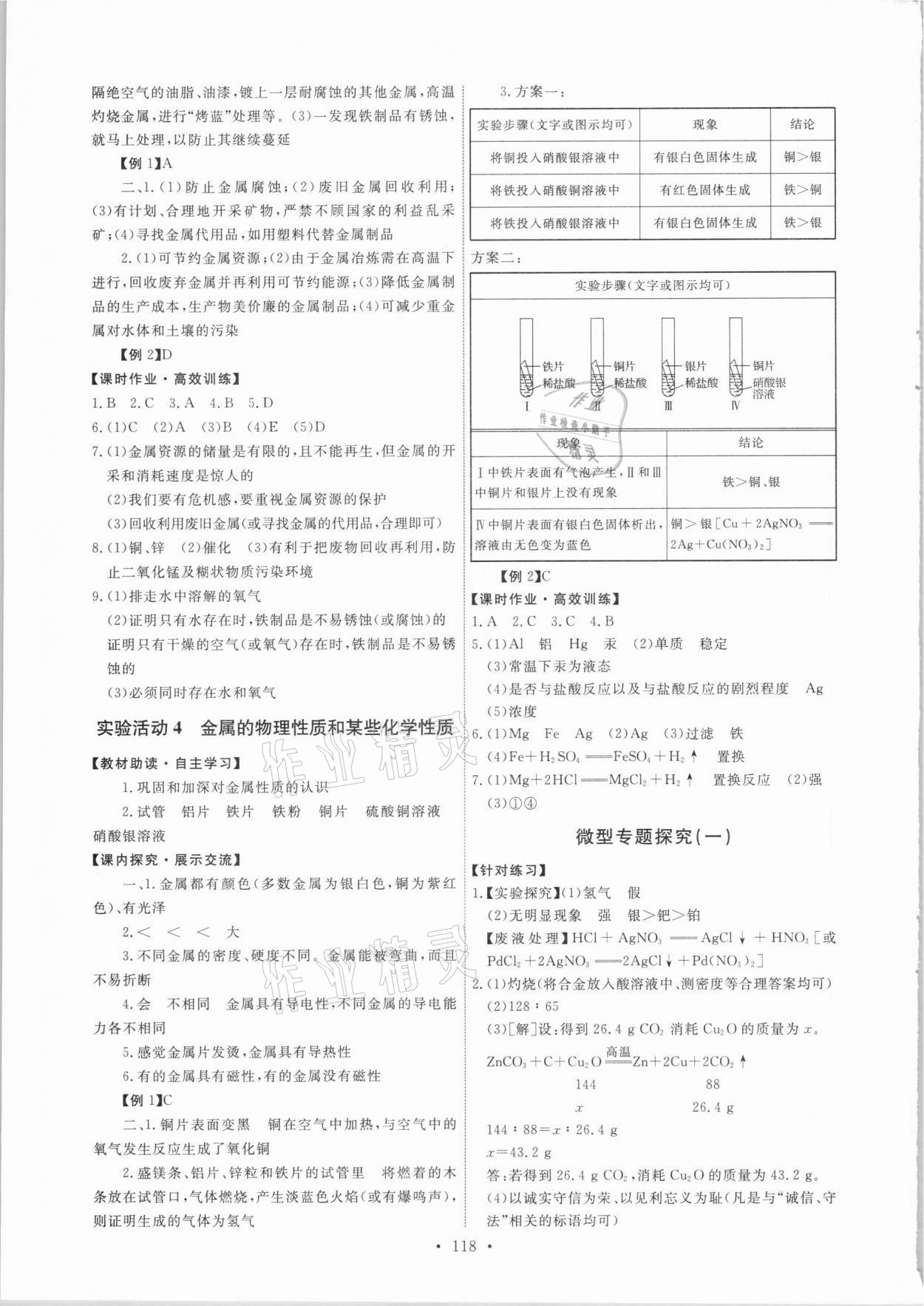 2021年能力培养与测试九年级化学下册人教版 第4页