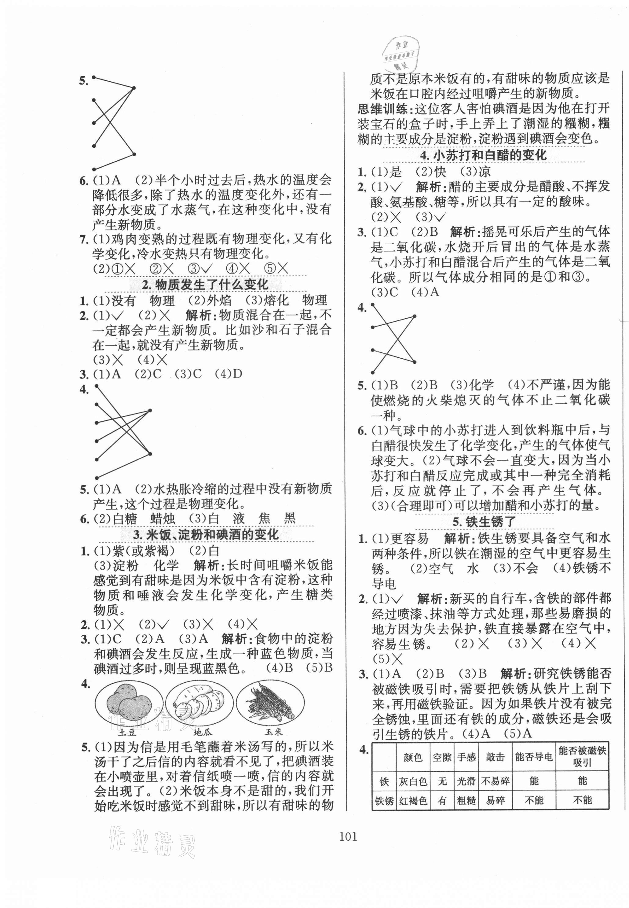 2021年小學(xué)教材全練六年級(jí)科學(xué)下冊(cè)教科版 第5頁(yè)