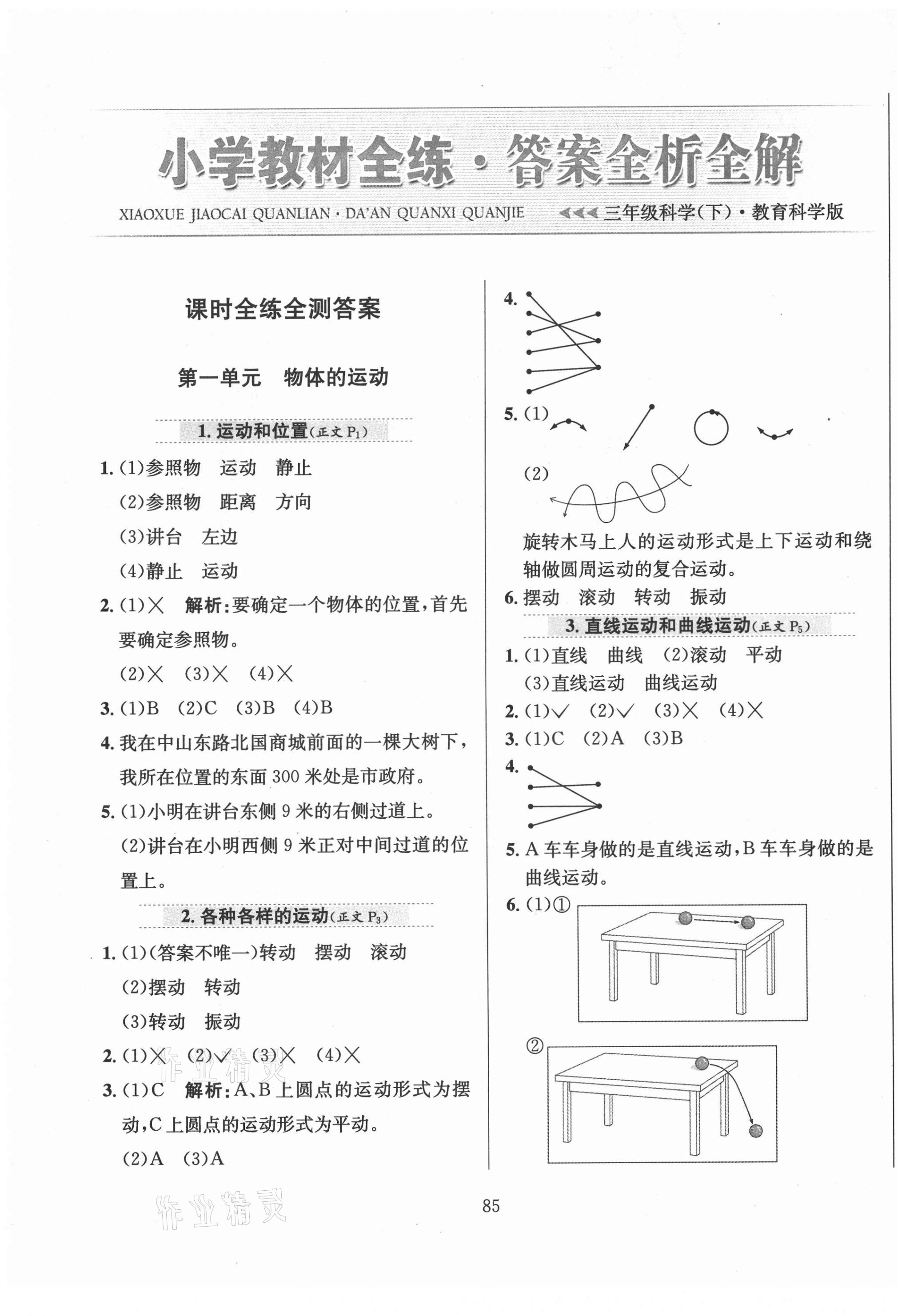 2021年小學(xué)教材全練三年級(jí)科學(xué)下冊(cè)教科版 第1頁(yè)