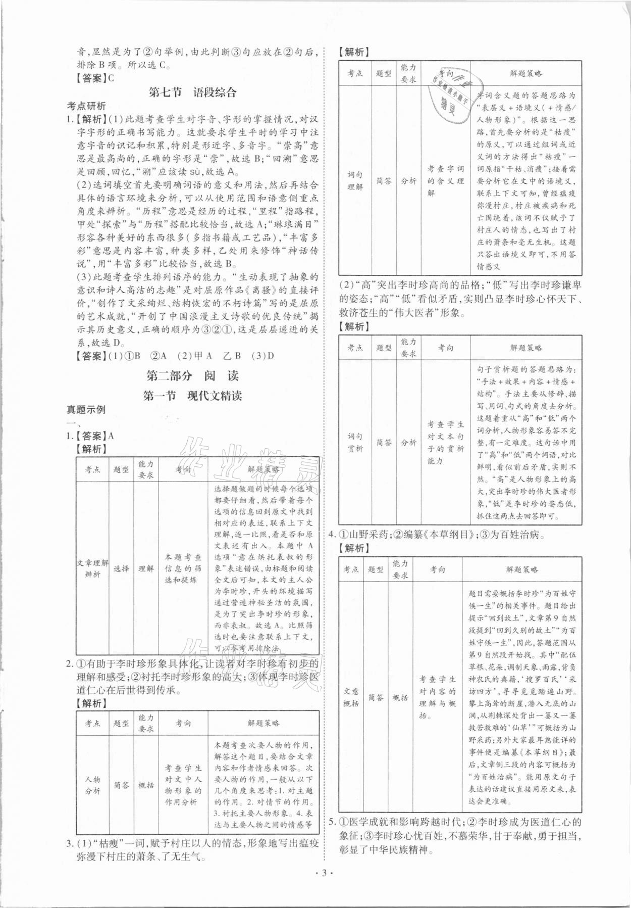 2021年創(chuàng)意課堂中考總復習指導語文福建專版 第3頁