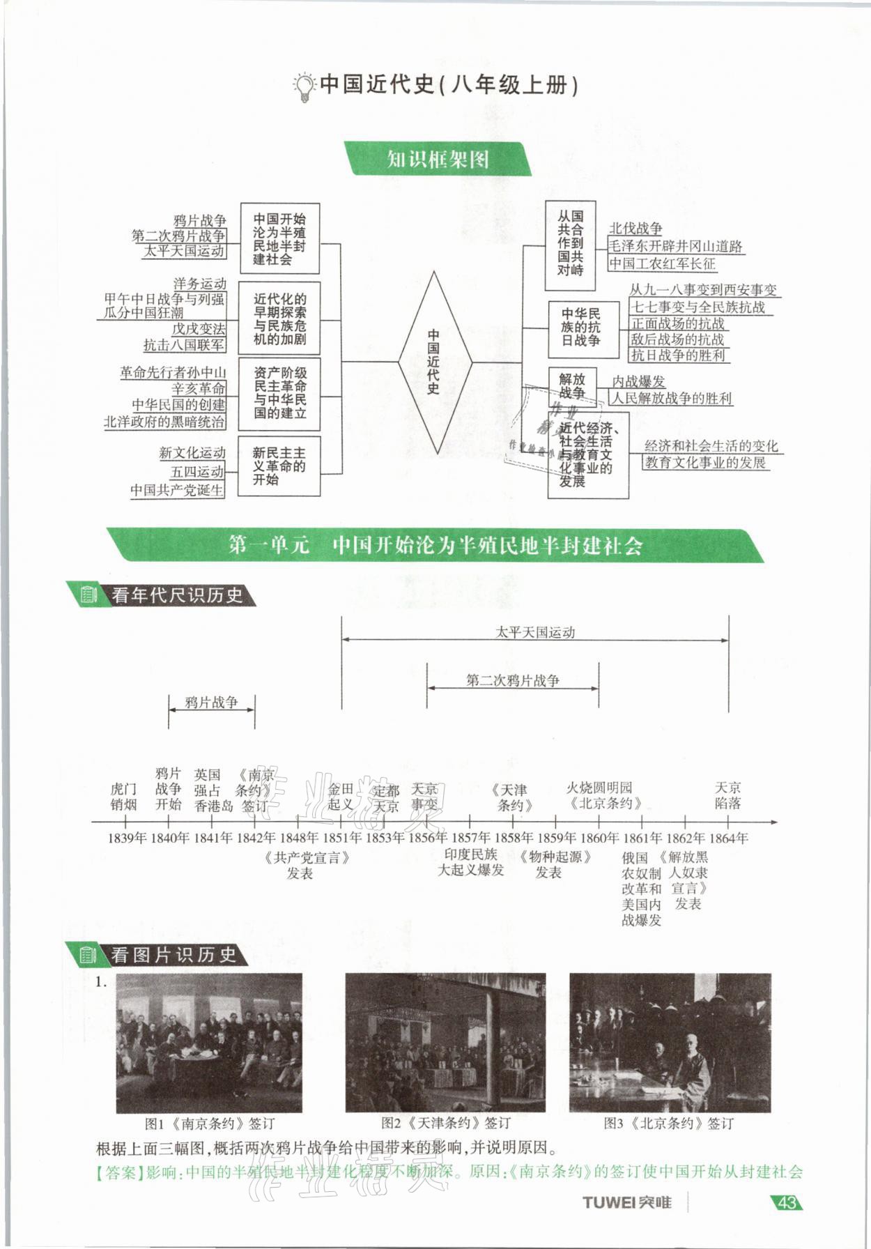 2021年一戰(zhàn)通關中考總復習歷史河南專版 參考答案第43頁