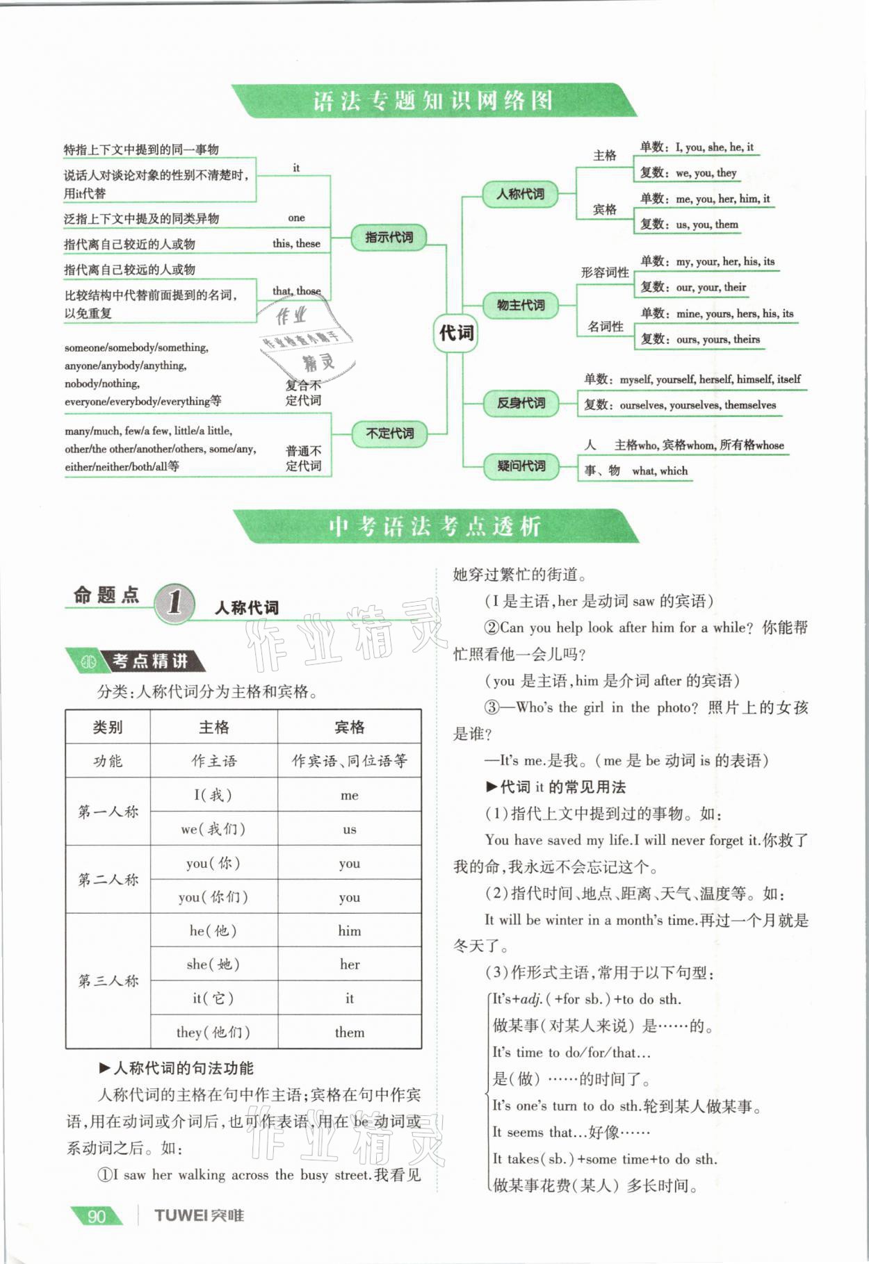2021年一戰(zhàn)通關(guān)中考總復(fù)習(xí)英語課標版河南專版 參考答案第90頁