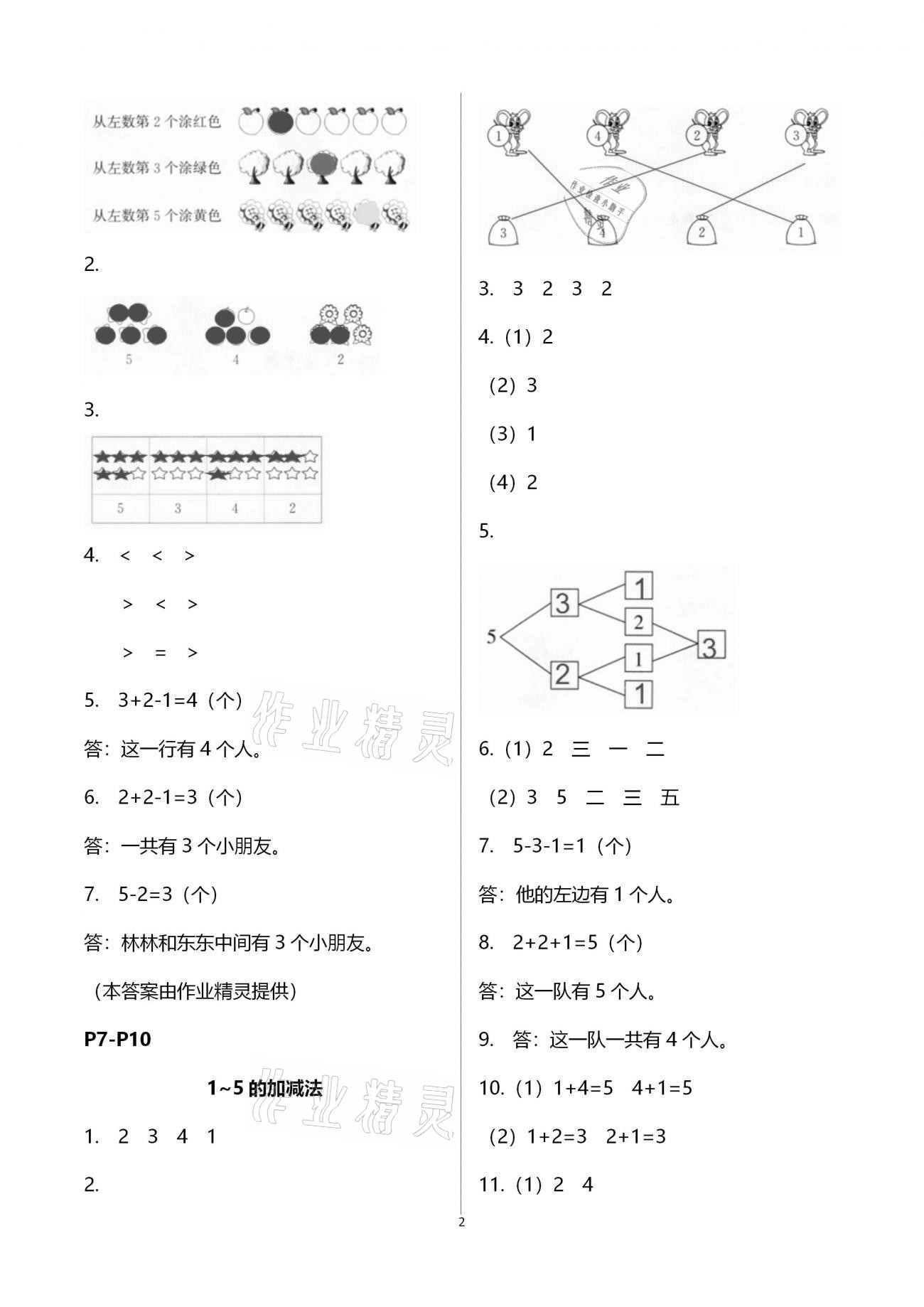 2021年名師講壇智趣冬令營一年級玩轉(zhuǎn)數(shù)學(xué)通用版 參考答案第2頁