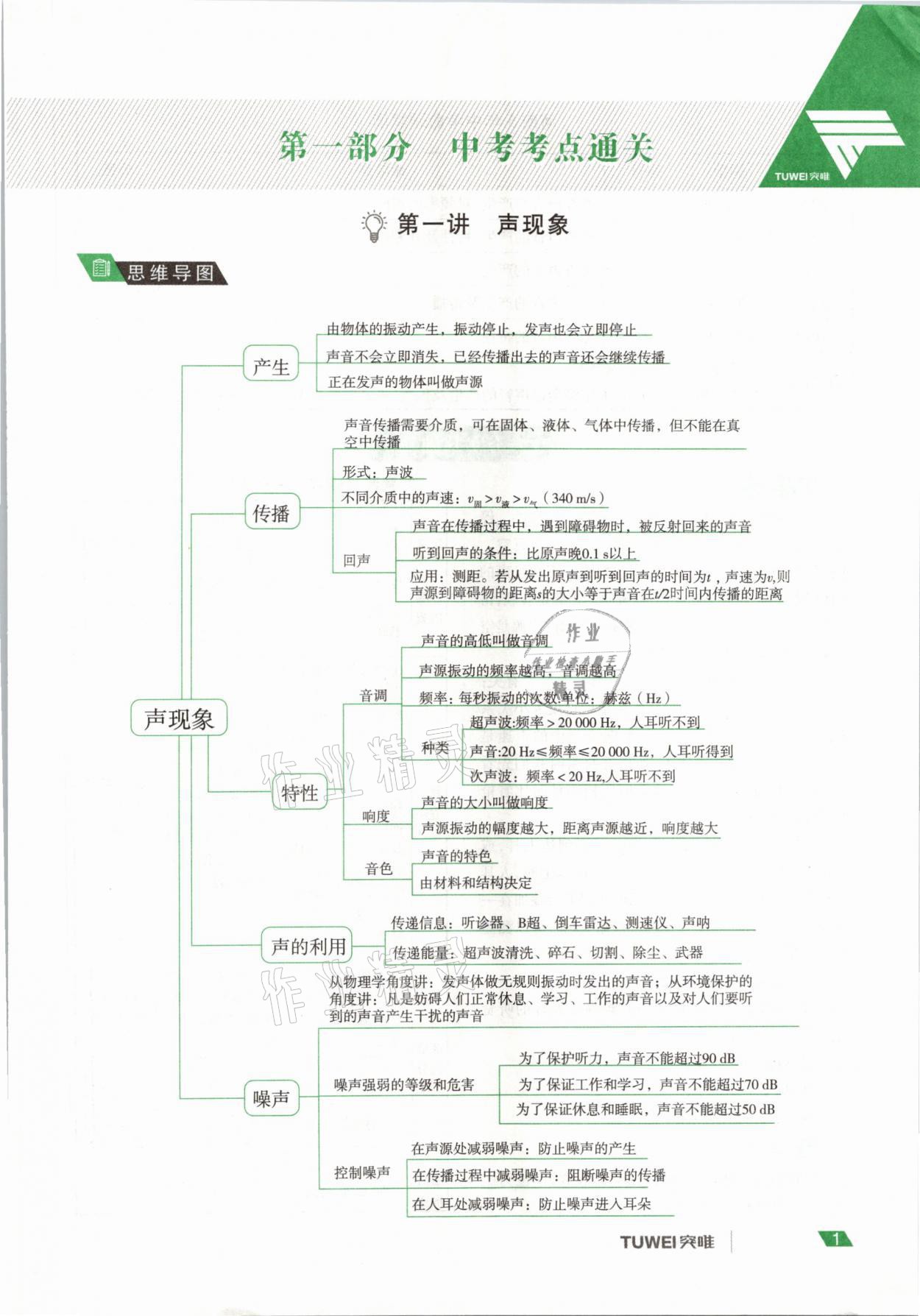 2021年河南中考總復(fù)習(xí)物理 參考答案第1頁