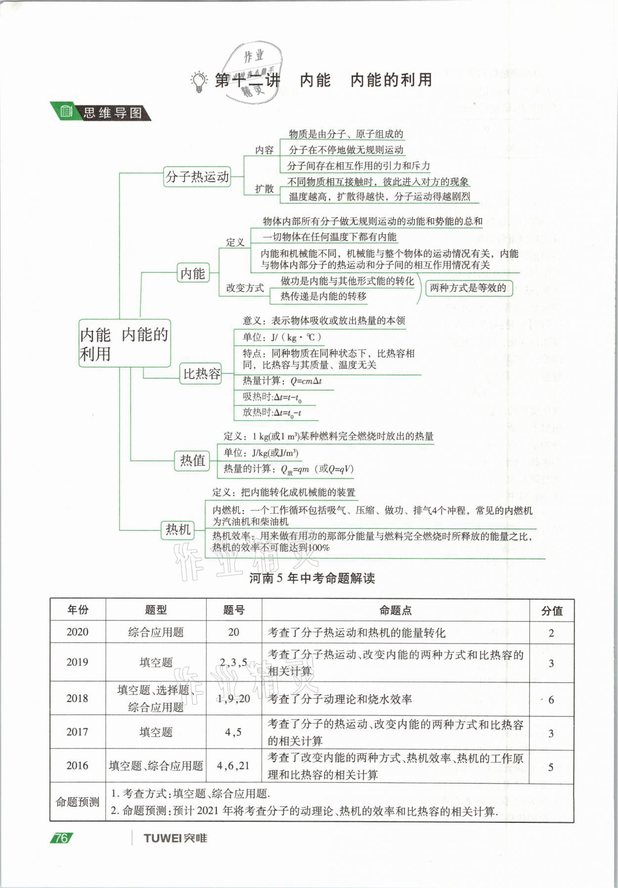 2021年河南中考總復(fù)習(xí)物理 參考答案第76頁