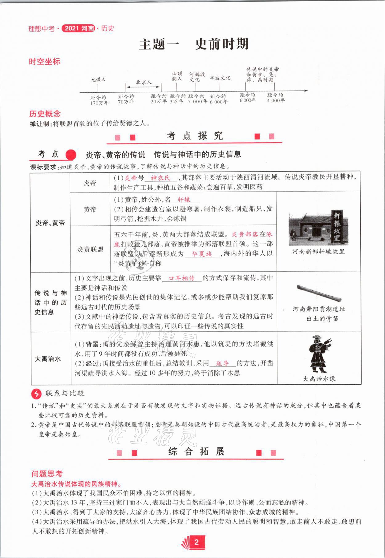 2021年理想中考?xì)v史河南專版 第2頁