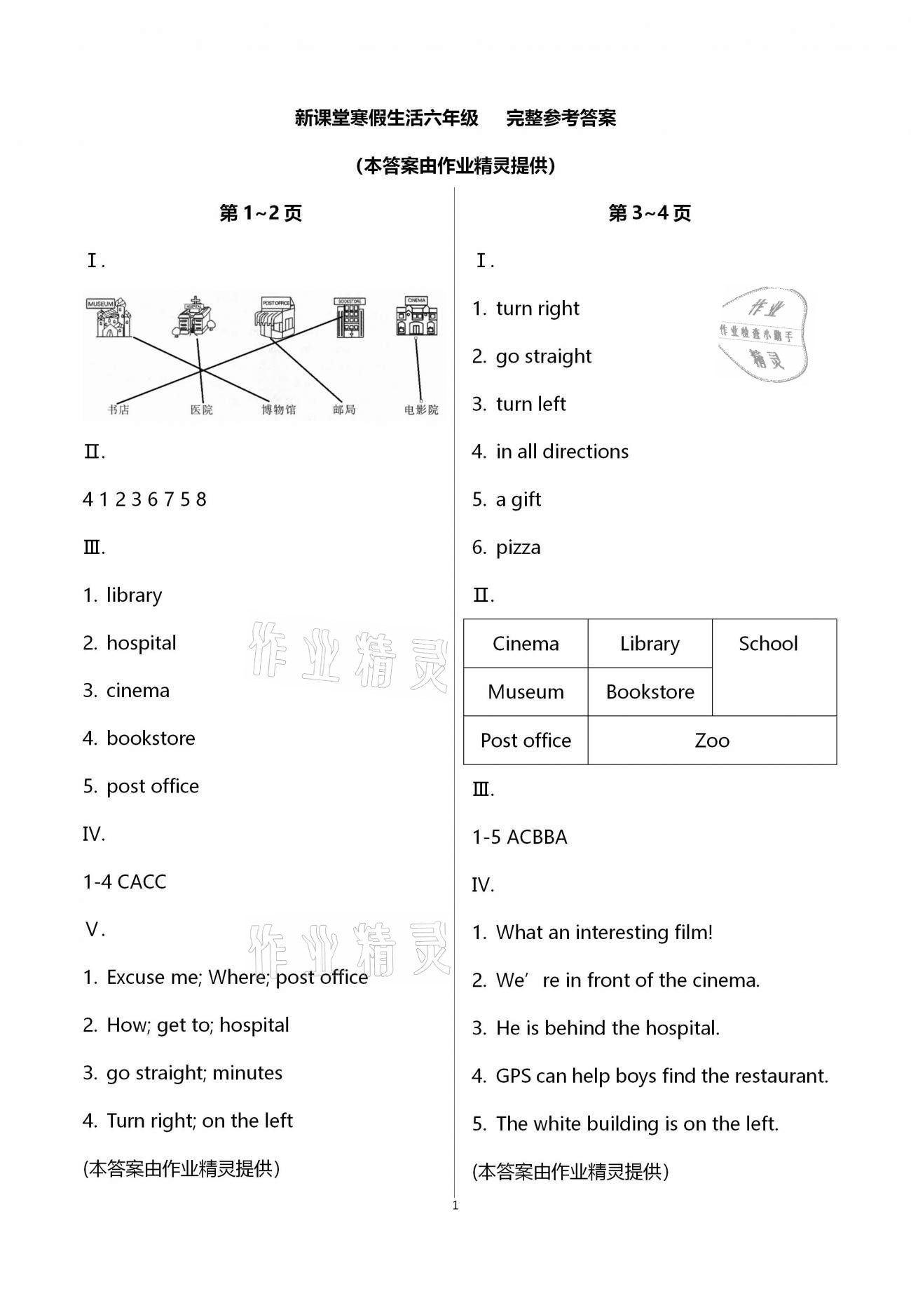 2021年新課堂寒假生活六年級(jí)英語(yǔ)人教PEP版 第1頁(yè)