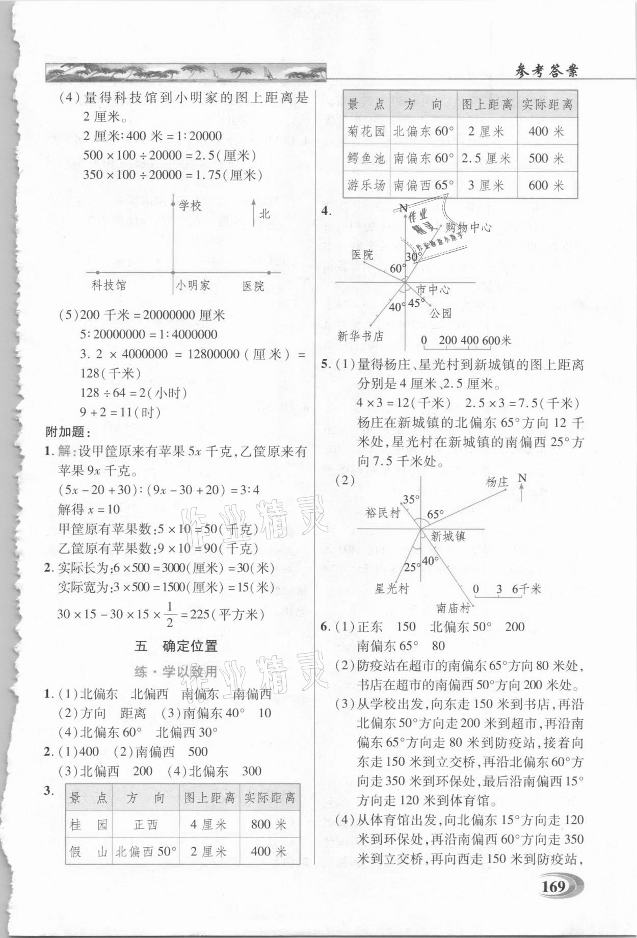 2021年新世紀(jì)英才引探練創(chuàng)英才教程六年級數(shù)學(xué)下冊蘇教版 參考答案第8頁