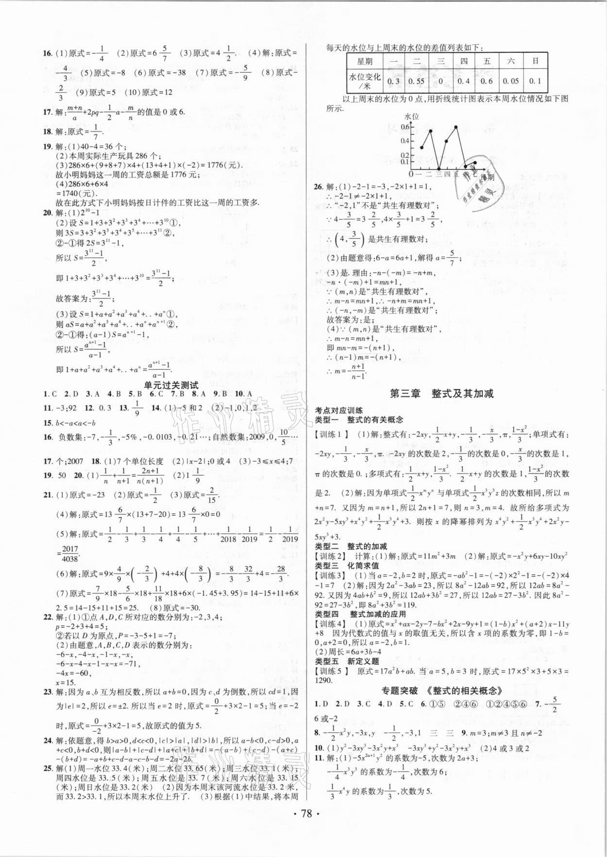 2020年阳光假期学期总复习七年级数学北师大版 第2页