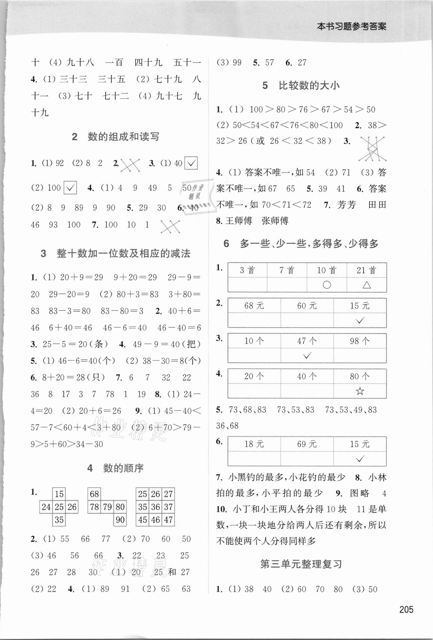 2021年通城学典非常课课通一年级数学下册苏教版 第3页