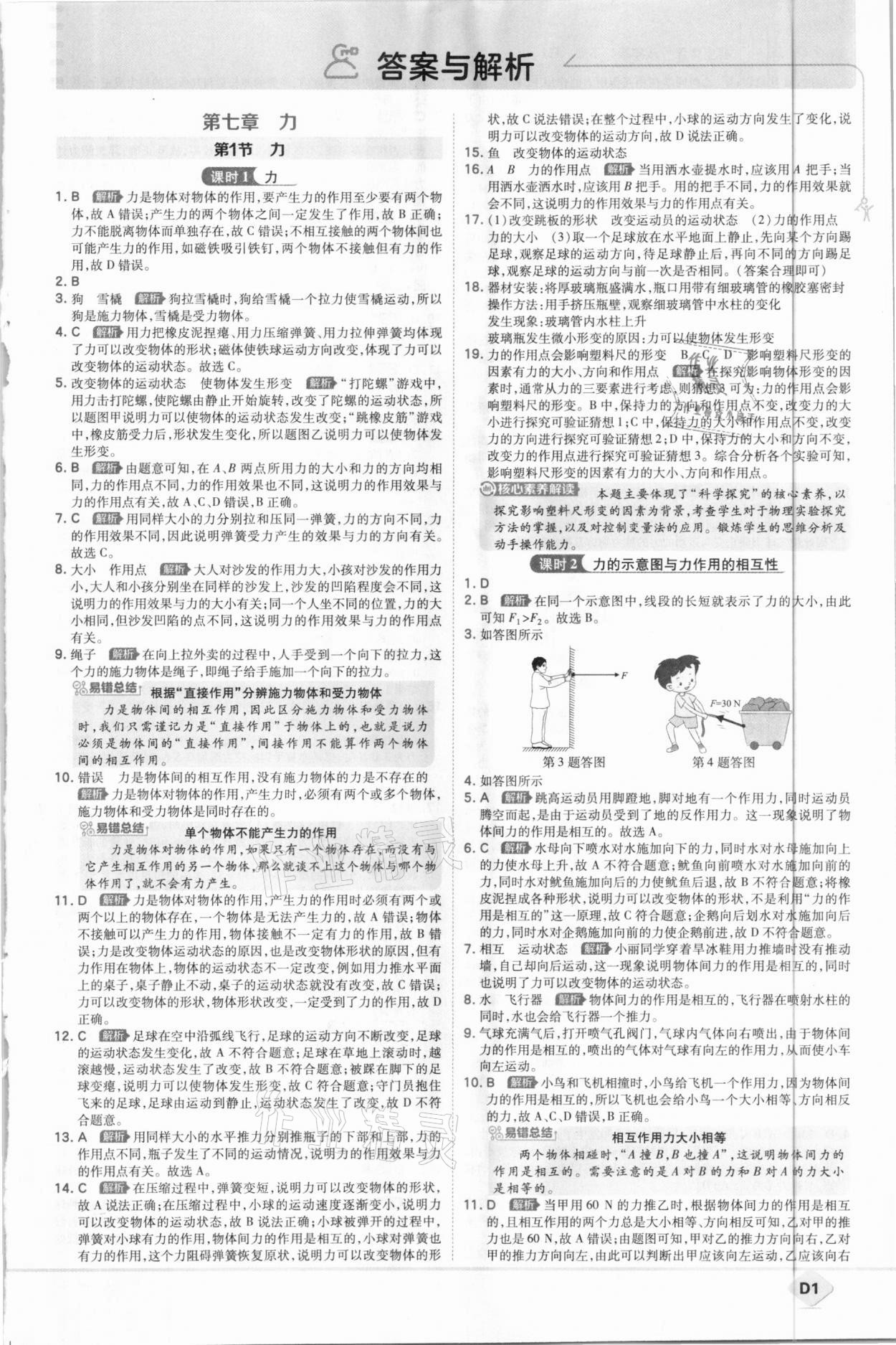 2021年少年班八年級物理下冊人教版 第1頁