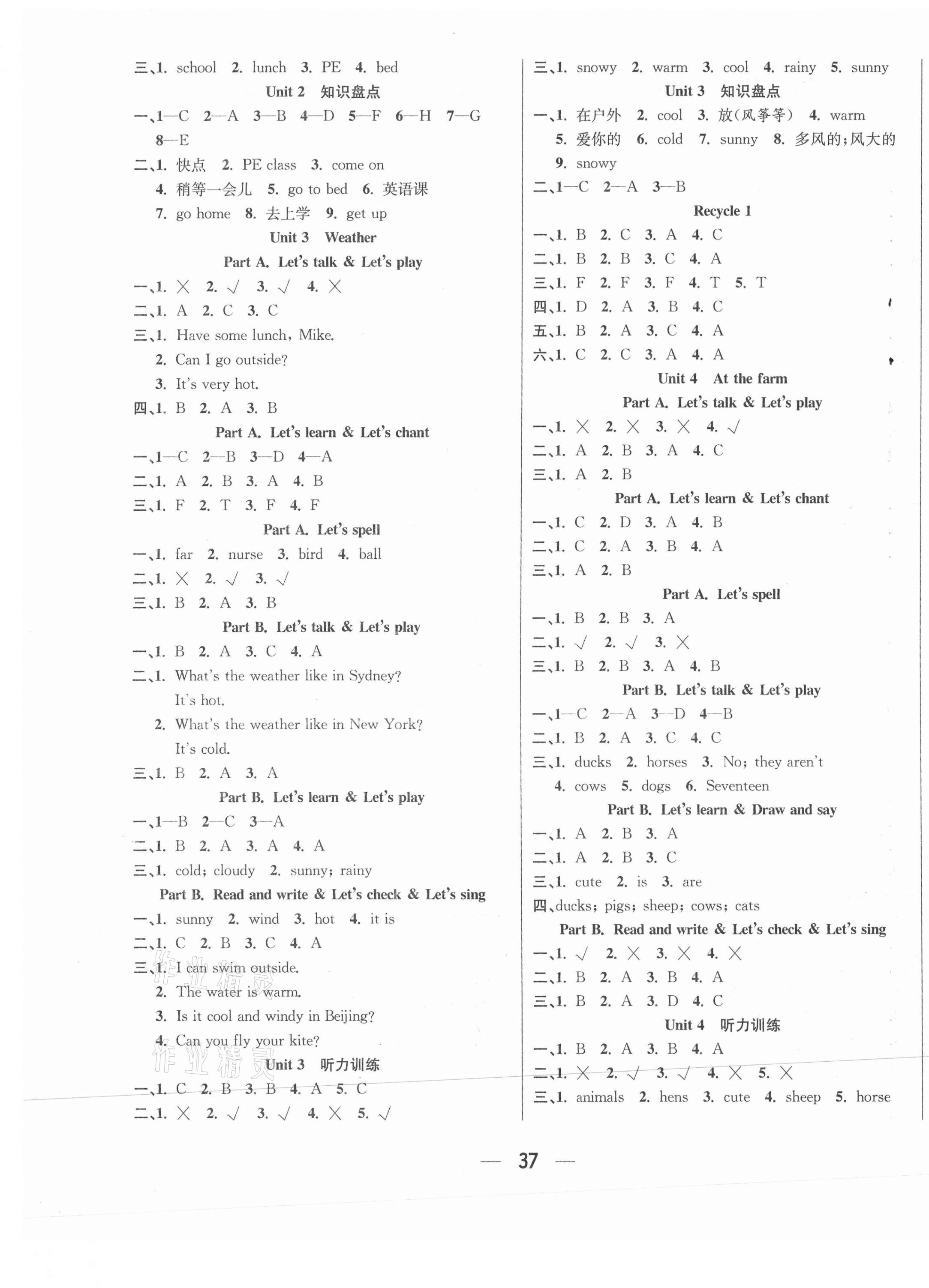 2021年七天學(xué)練考四年級(jí)英語(yǔ)下冊(cè)人教版 第2頁(yè)