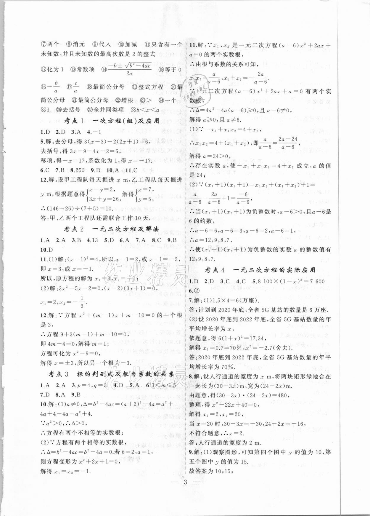 2021年中考科學(xué)集訓(xùn)數(shù)學(xué)安徽專版 第3頁(yè)