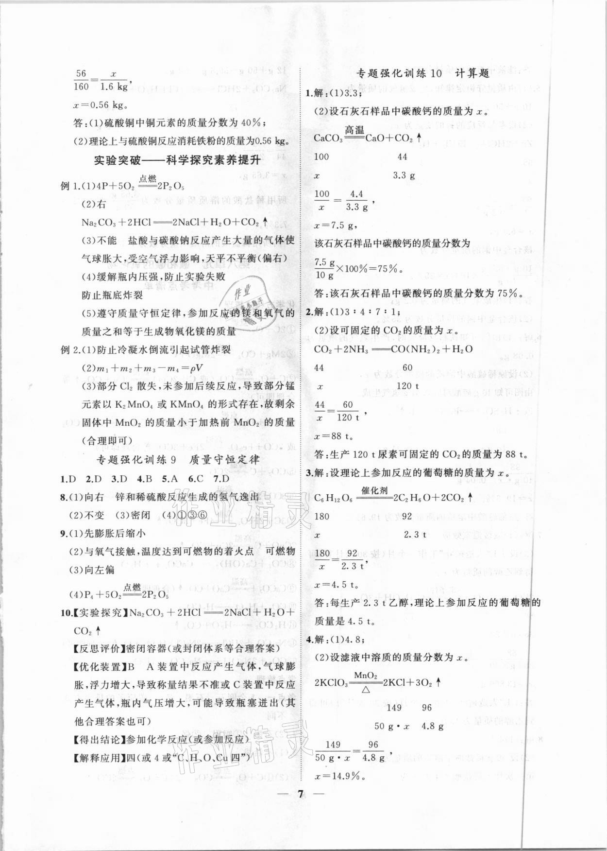 2021年中考科學(xué)集訓(xùn)化學(xué)安徽專版 第7頁(yè)