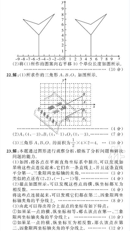 2021年陽(yáng)光課堂質(zhì)監(jiān)天津單元檢測(cè)卷七年級(jí)數(shù)學(xué)下冊(cè)人教版 參考答案第17頁(yè)