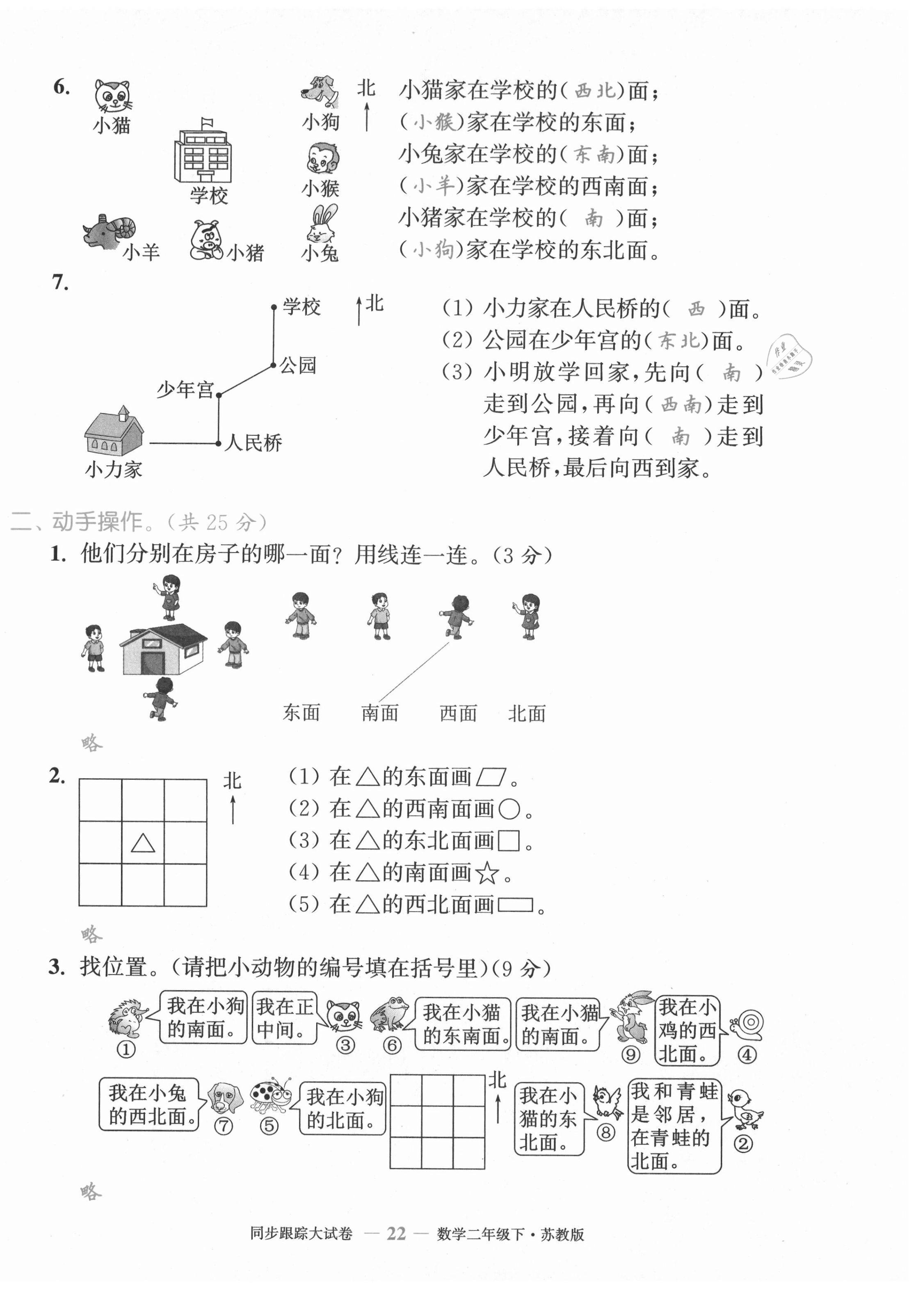 2021年復(fù)習(xí)金卷同步跟蹤大試卷二年級(jí)數(shù)學(xué)下冊(cè)蘇教版&nbsp;第22頁
