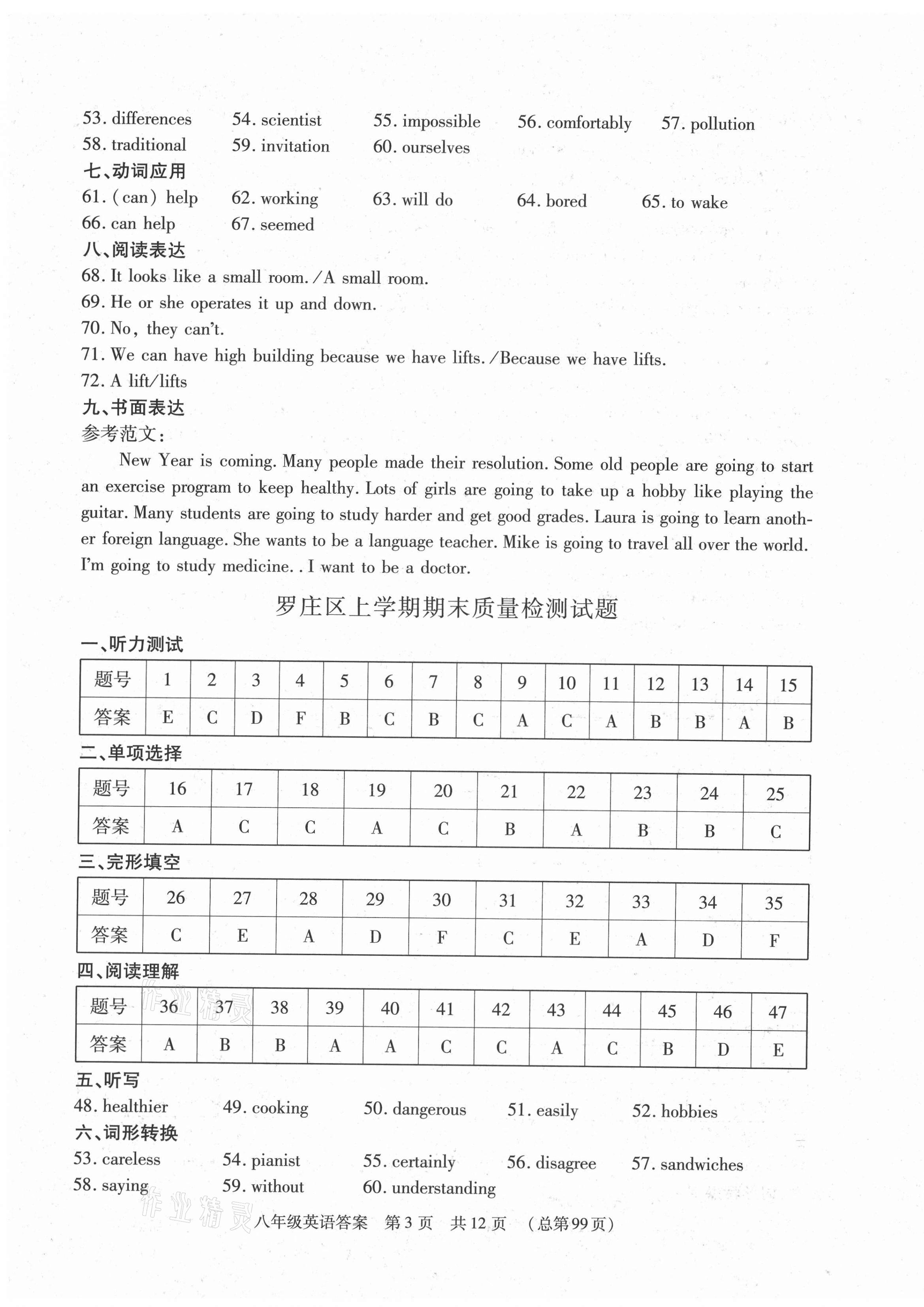 2020年輕松贏考八年級英語上冊人教版臨沂專版開明出版社 第3頁