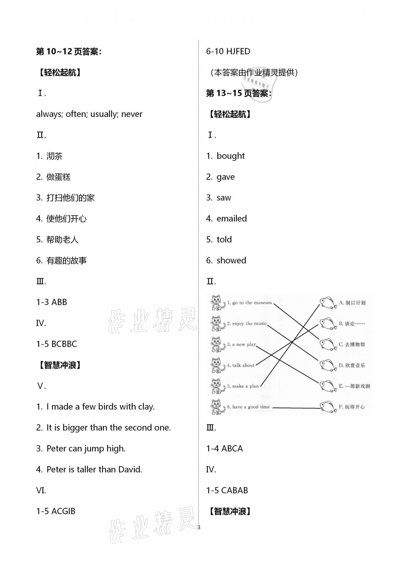 2021年湘岳假期寒假作業(yè)六年級英語 第3頁