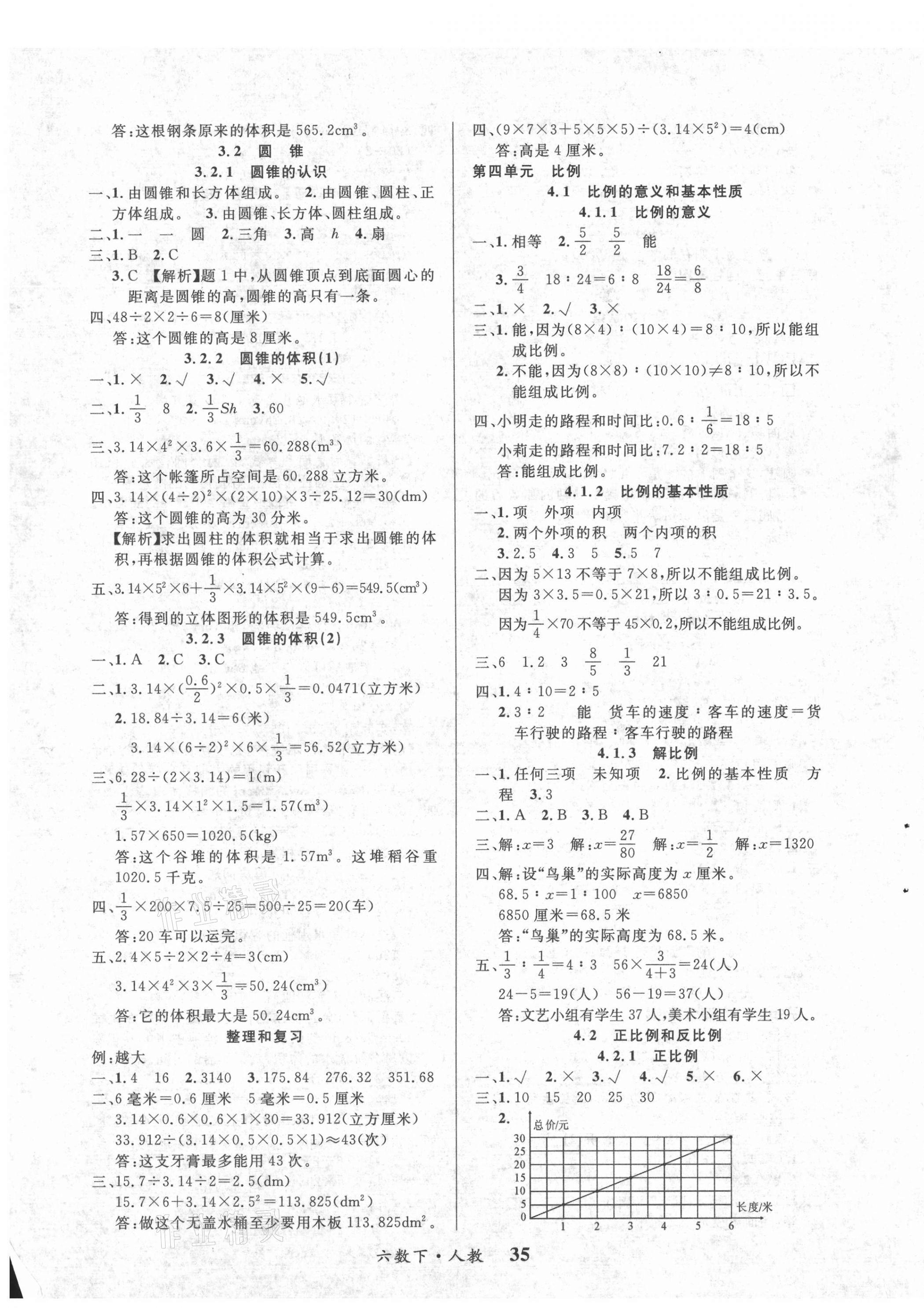 2021年課內(nèi)課外六年級(jí)數(shù)學(xué)下冊(cè)人教版 第3頁(yè)