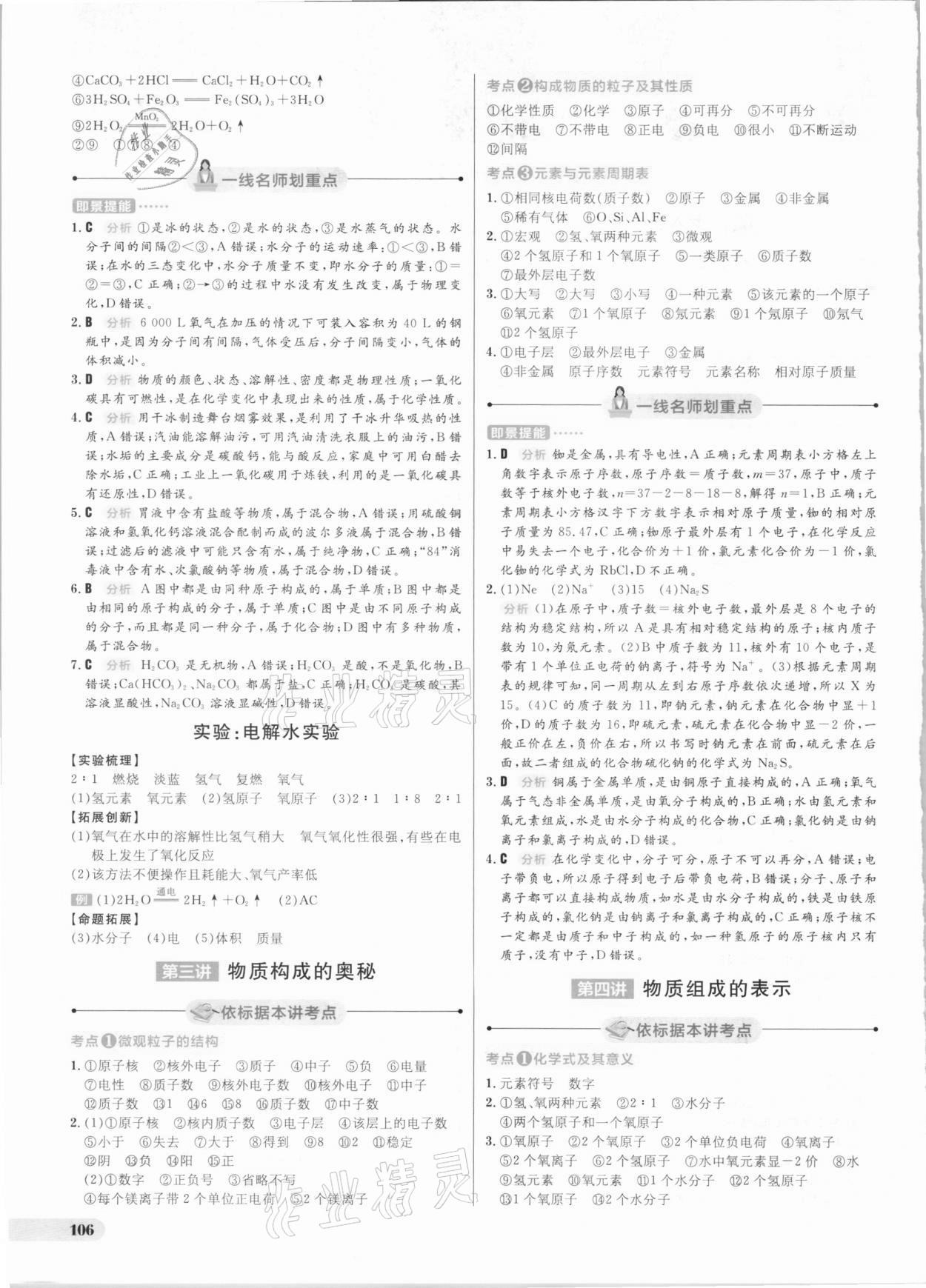 2021年考出好成績(jī)中考總復(fù)習(xí)化學(xué)魯教版 參考答案第2頁(yè)