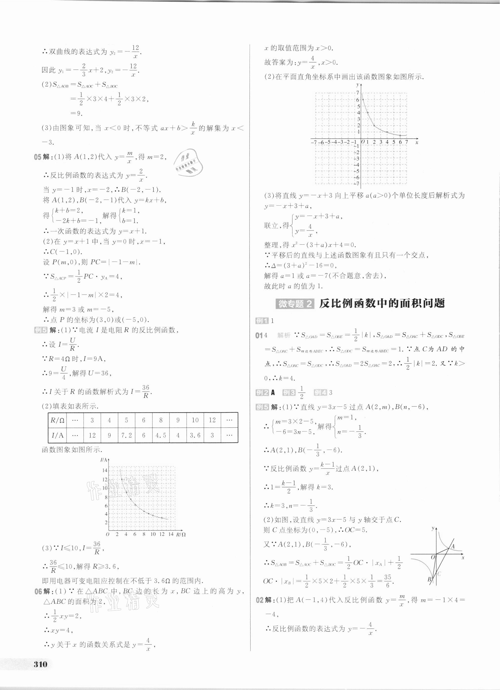 2021年考出好成绩中考总复习数学山东专版 参考答案第9页