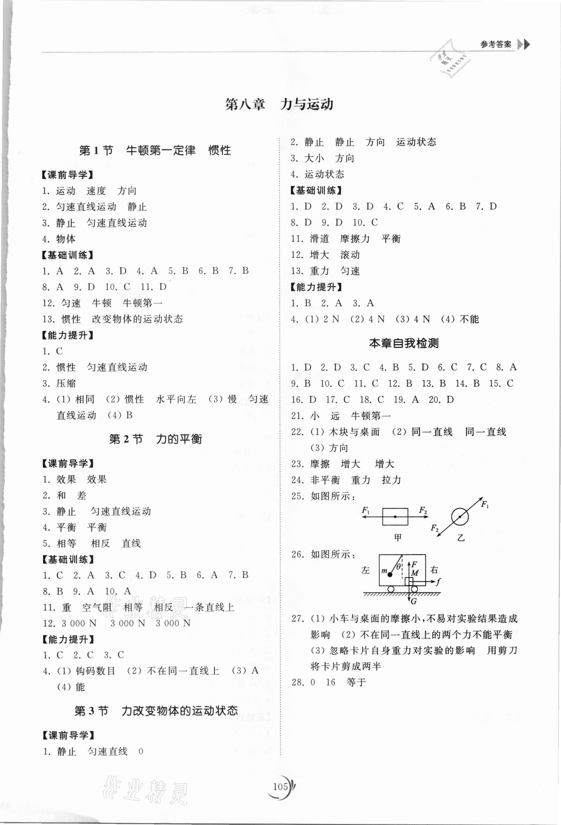 2021年初中同步練習(xí)冊(cè)八年級(jí)物理下冊(cè)教科版山東科學(xué)技術(shù)出版社 第3頁(yè)